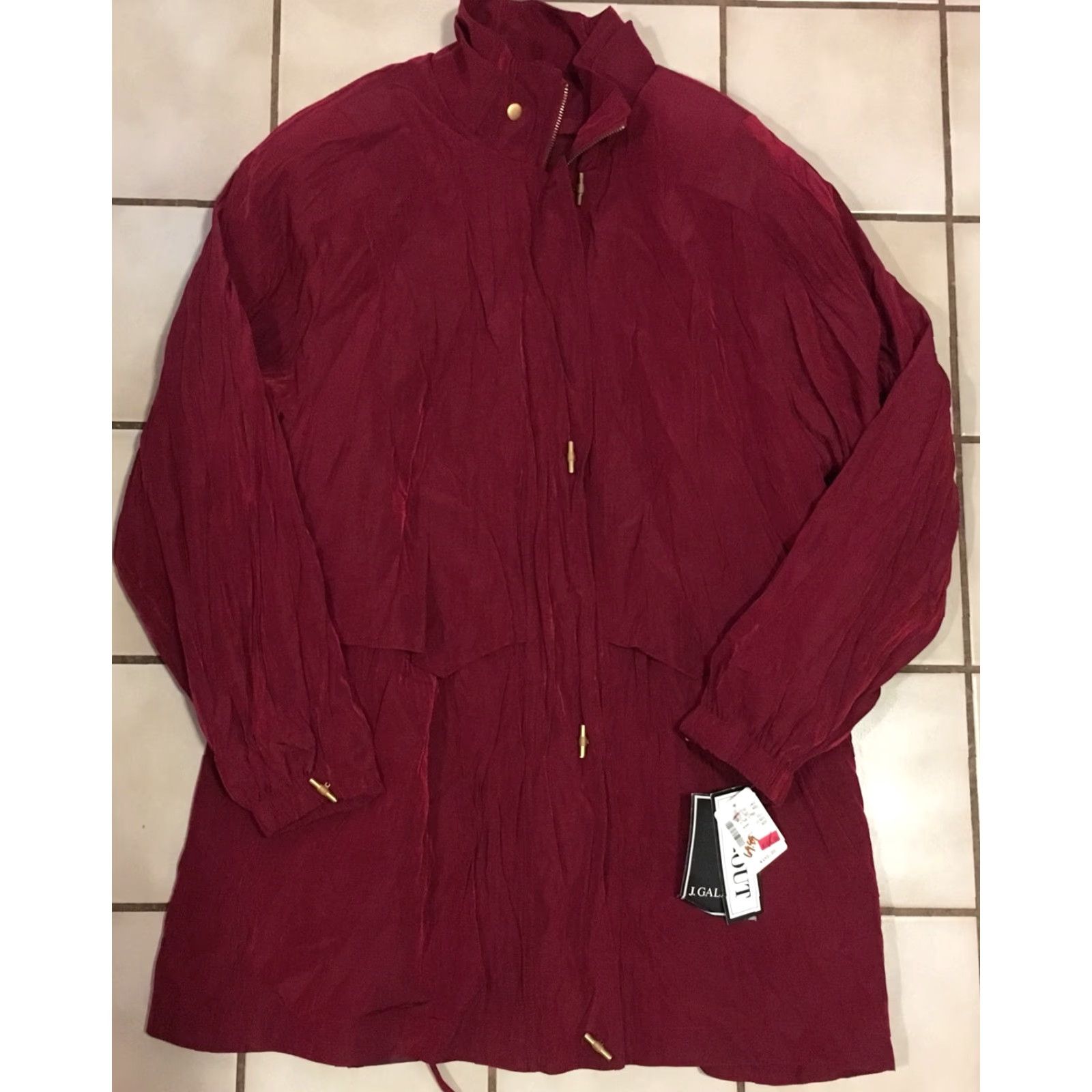 Vintage VINTAGE Z Gallery Coat Jacket Cranberry Style 011924 Sz L NWT Retail 40 Jacket Womens Red 90s Style Zip Out Liner Size L / US 10 / IT 46 - 6 Thumbnail