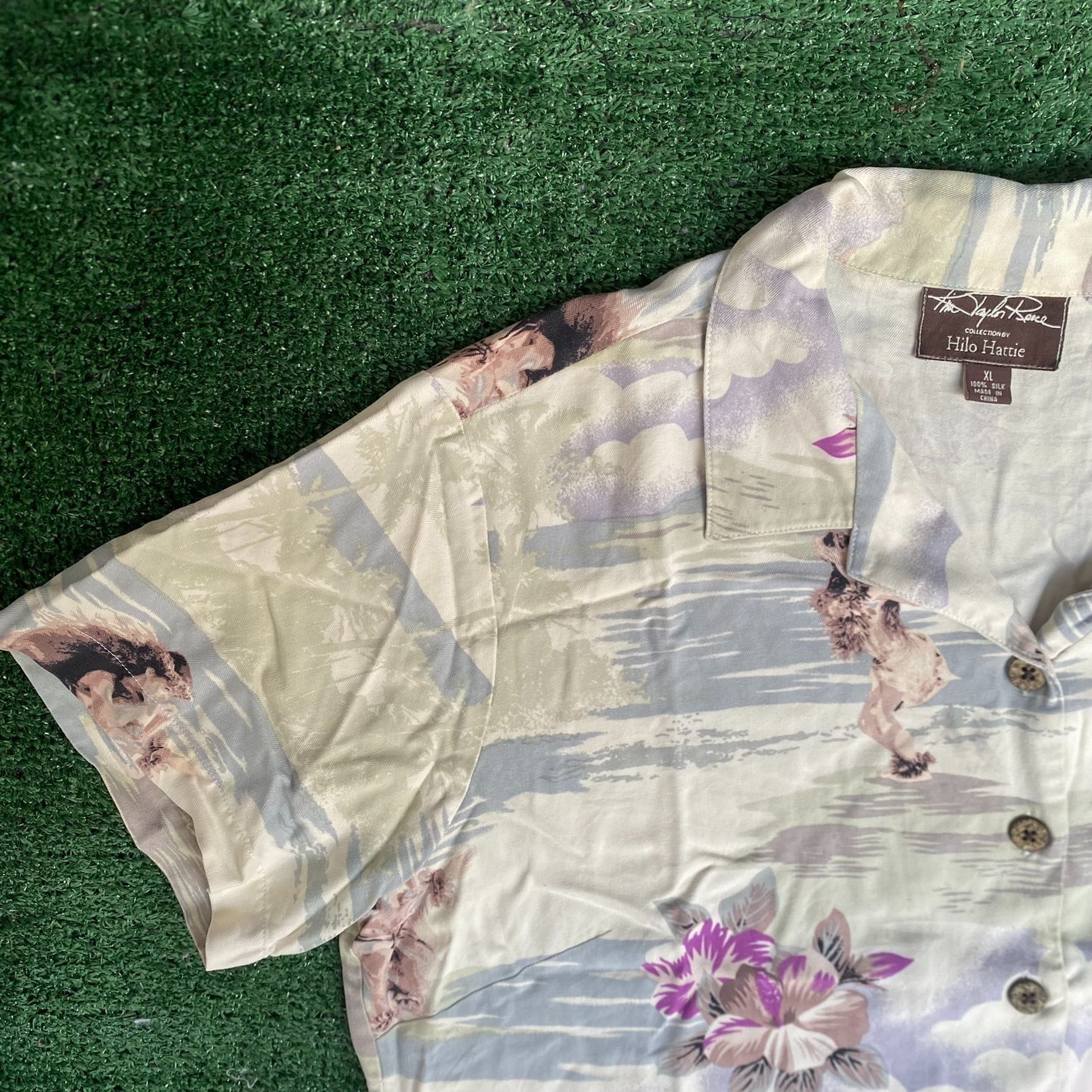 Hilo Hattie Vintage 90s Hawaiian Aloha Shirt Silk Hilo Hattie Tropical Size US M / EU 48-50 / 2 - 2 Thumbnail