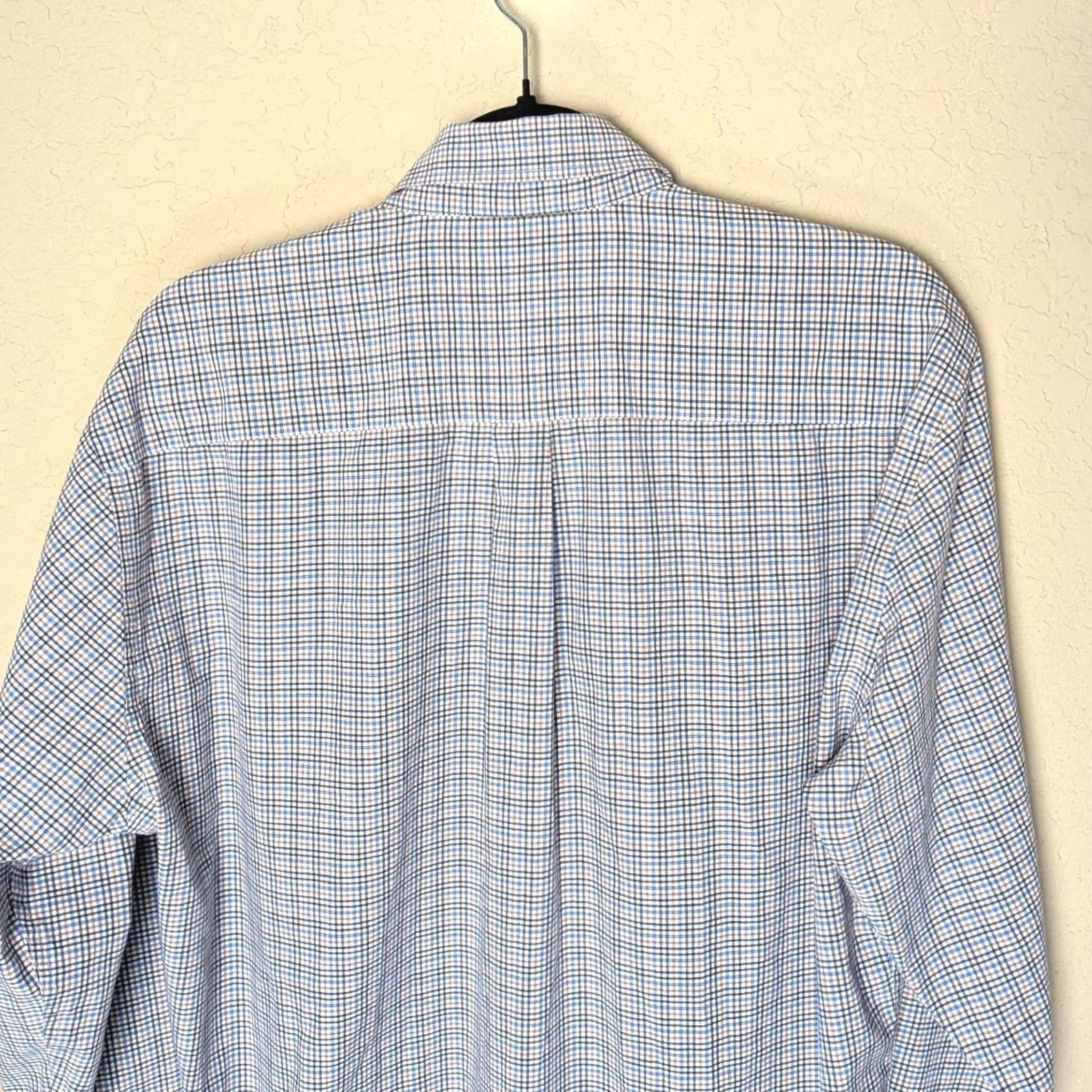 Peter Millar Peter Millar Shirt Size L Blue Rust Cotton Check Button-Up Mens Size US L / EU 52-54 / 3 - 7 Thumbnail