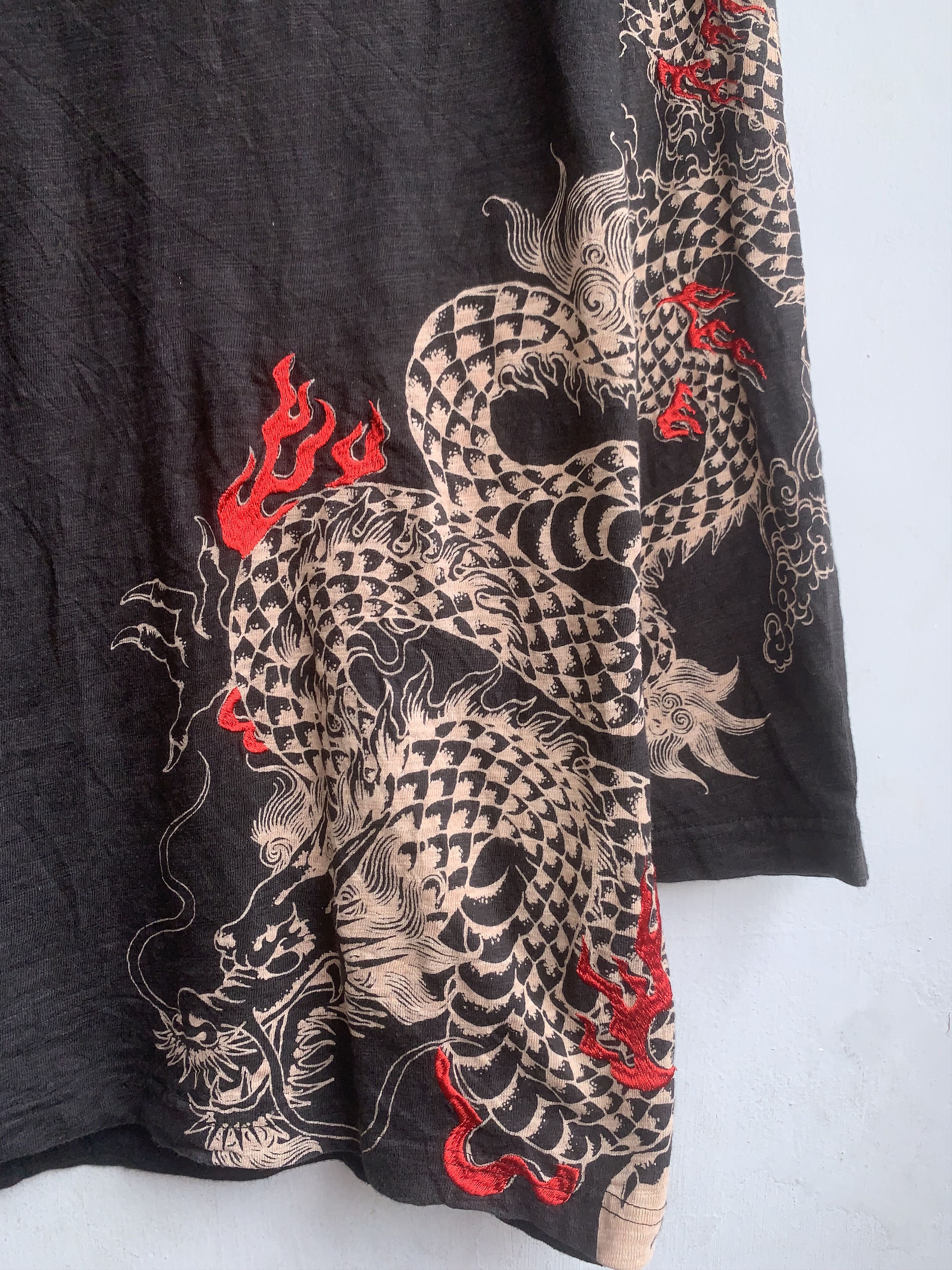 Japanese Brand Dragon Fullprint T-Shirt Size US L / EU 52-54 / 3 - 2 Thumbnail