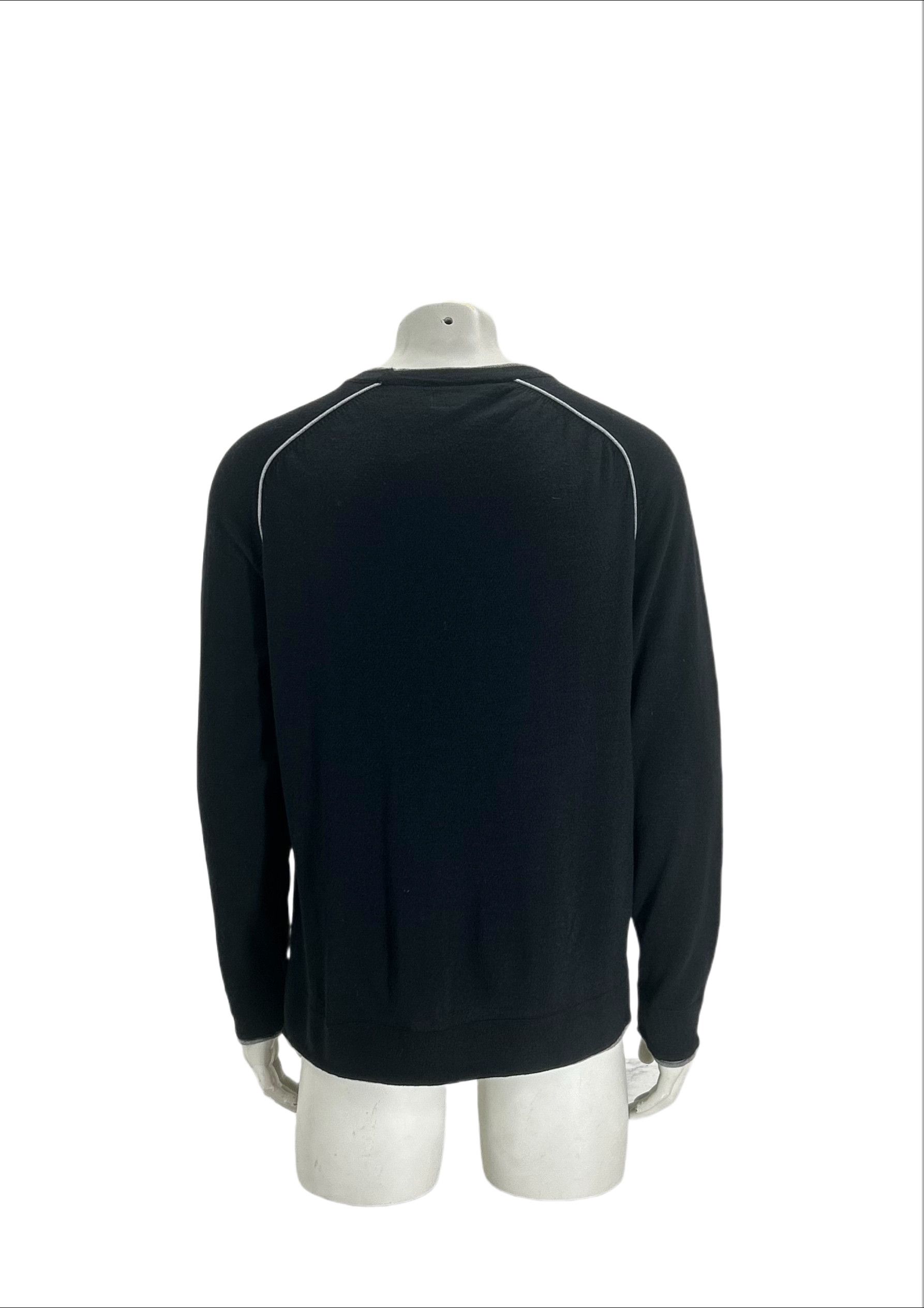 C.P. Company CP Company Black Crew Neck Knitwear With Piping Size US XL / EU 56 / 4 - 3 Thumbnail
