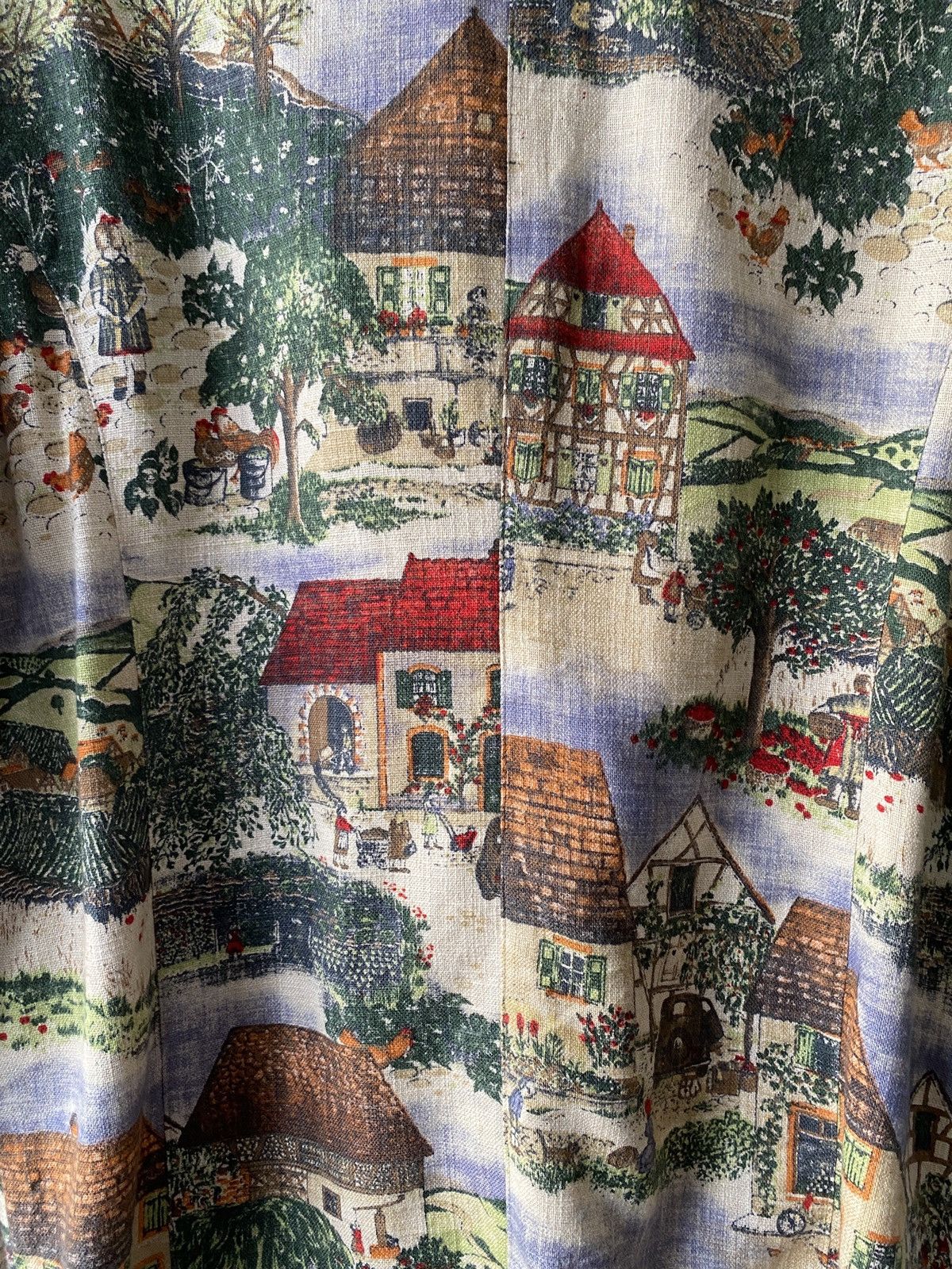 Japanese Brand 1980s - Vintage Az-Robe Classic Environment Motif Overprint Size US L / EU 52-54 / 3 - 10 Thumbnail