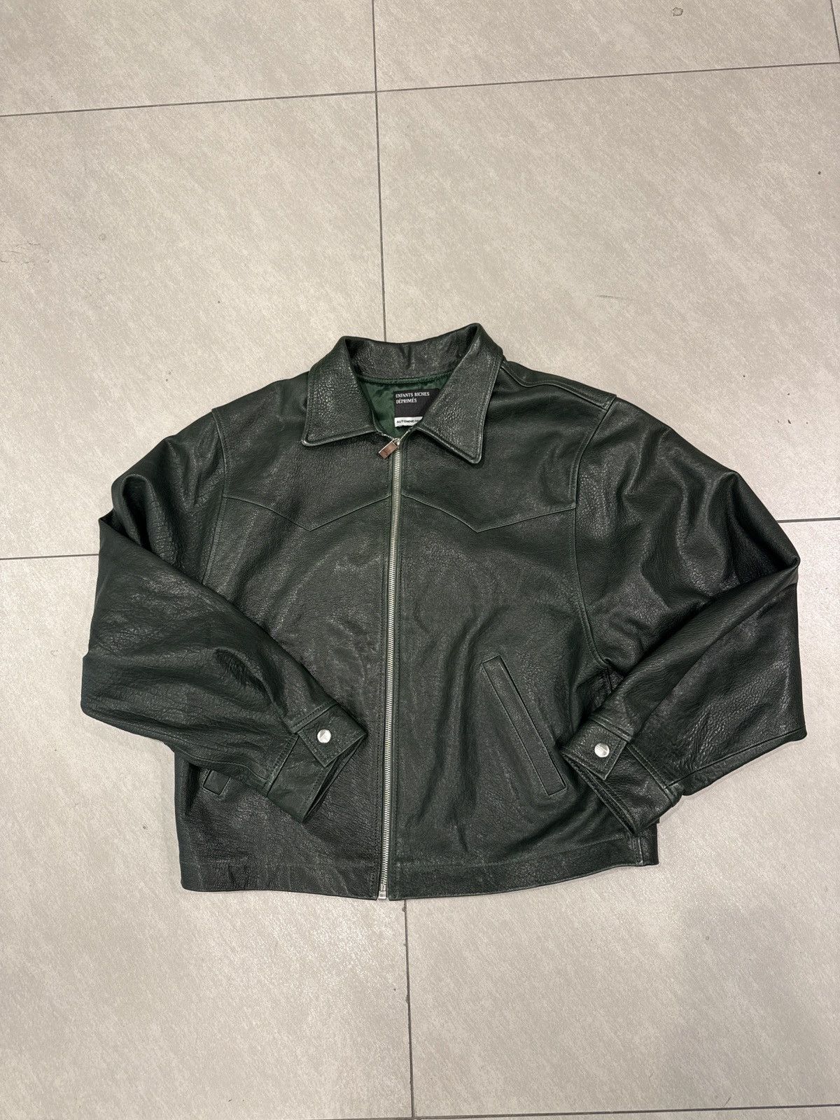 Enfants Riches Deprimes ERD Autumn Winter 2022 Leather Jacket Green Size US M / EU 48-50 / 2 - 1 Thumbnail