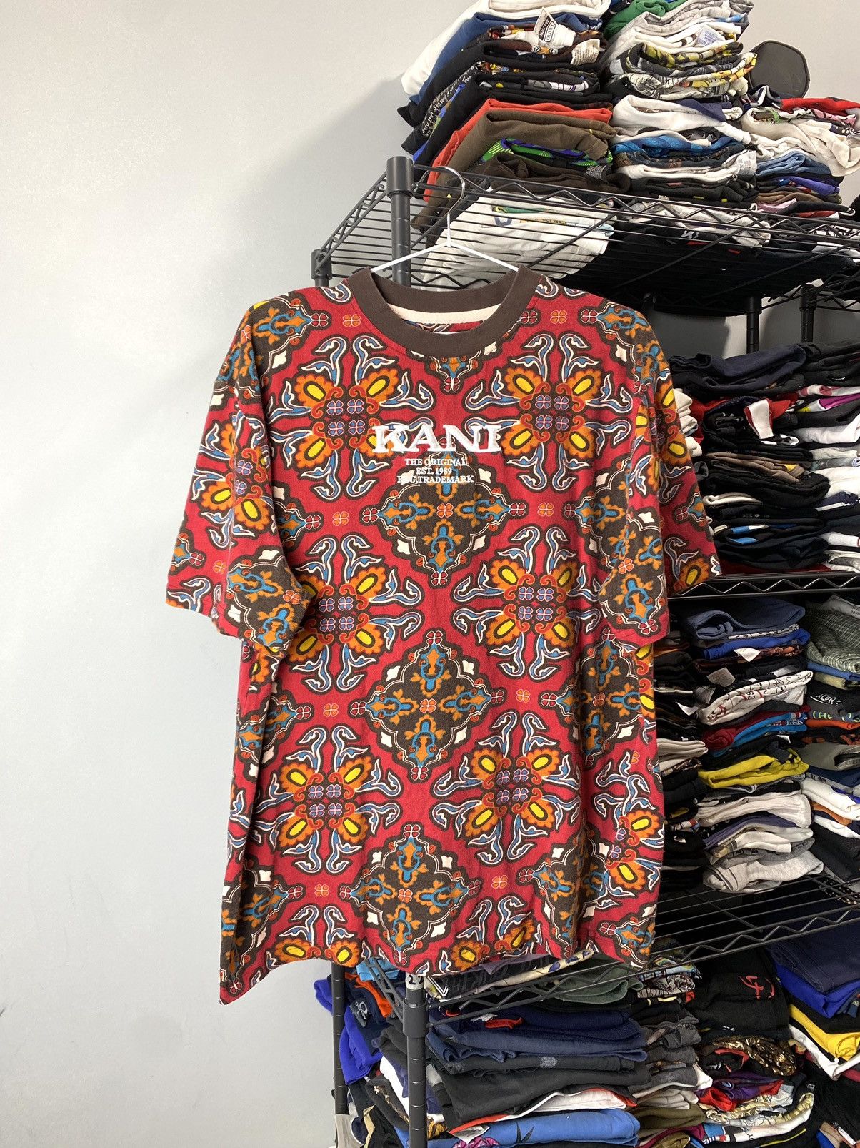 Karl Kani Vintage Karl Kani Psychedelic LSD T Shirt Retro Size US M / EU 48-50 / 2 - 1 Thumbnail