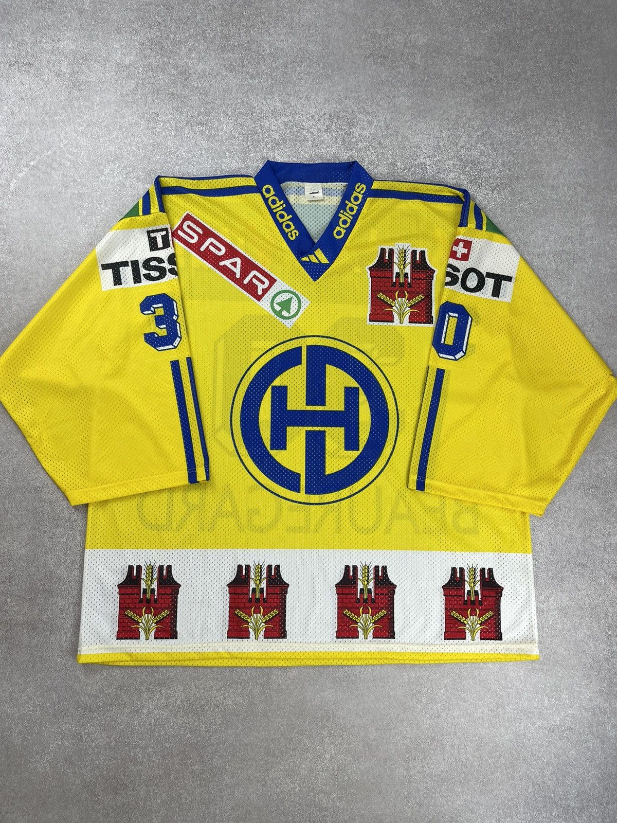 Adidas × NHL × Vintage HC Davos Vintage Adidas Ice Hockey 30 Beauregard Jersey Size US XL / EU 56 / 4 - 1 Thumbnail