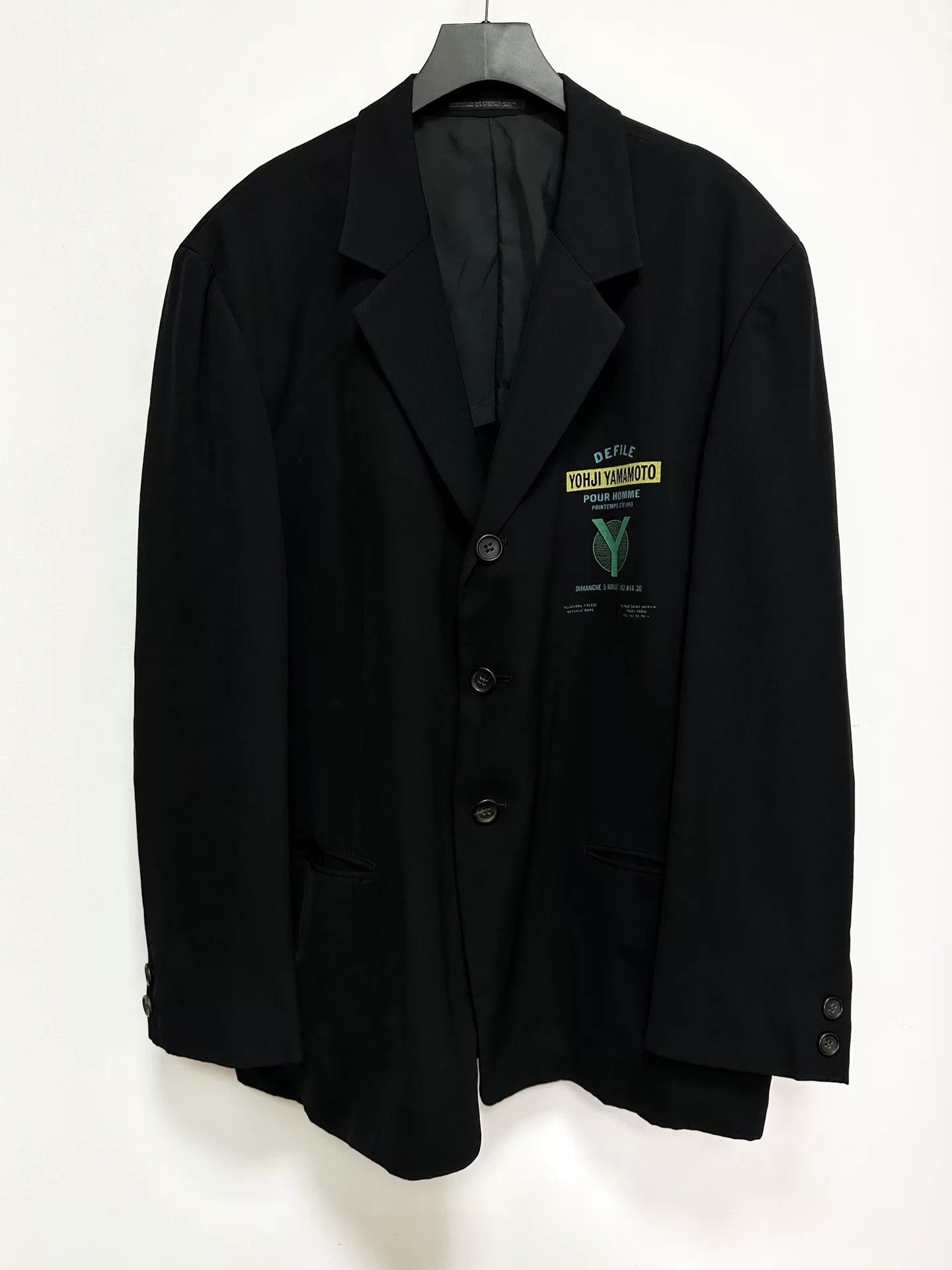 Yohji Yamamoto yohji yamamoto black oversized show jacket Size US S / EU 44-46 / 1 - 1 Thumbnail