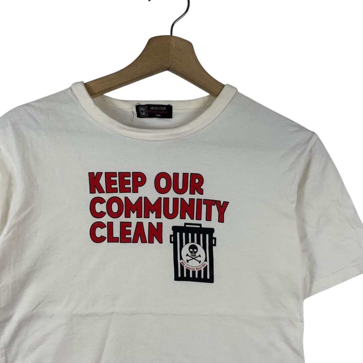 Michel Klein Vintage MICHEL KLEIN HOMME Collection Dust Bin Tee Shirt Size US XS / EU 42 / 0 - 4 Thumbnail
