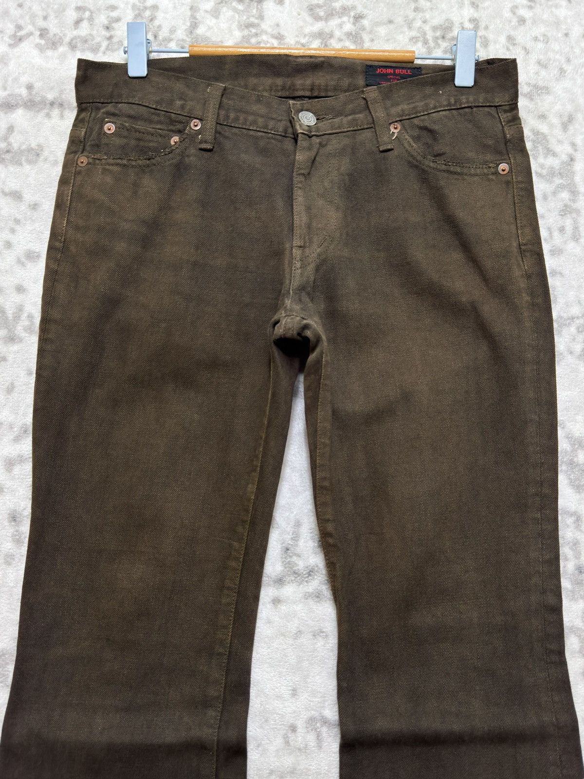 Johnbull Vintage John Bull Brown Flare Bootcut Denim Size US 30 / EU 46 - 3 Thumbnail