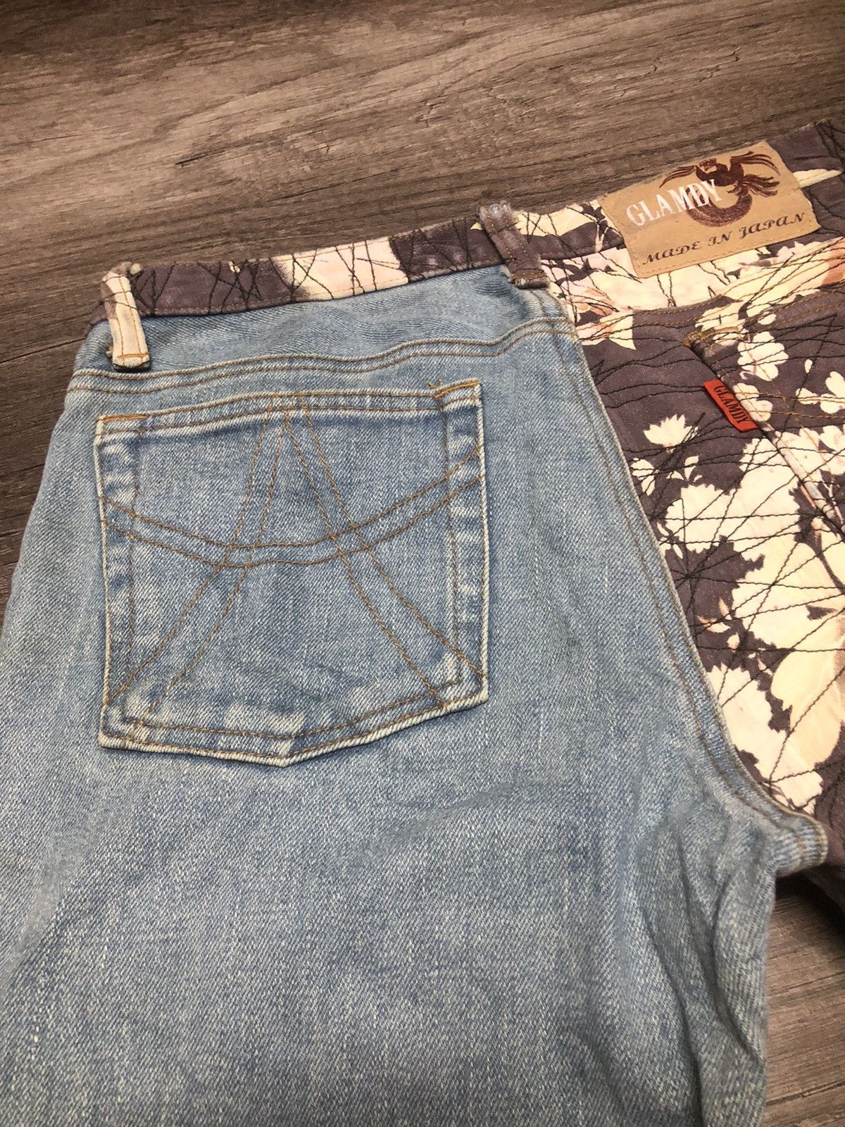 Le Grande Bleu (L.G.B.) RARE JAPANESE BRAND GLAMDY JEANS Size US 28 / EU 44 - 12 Thumbnail