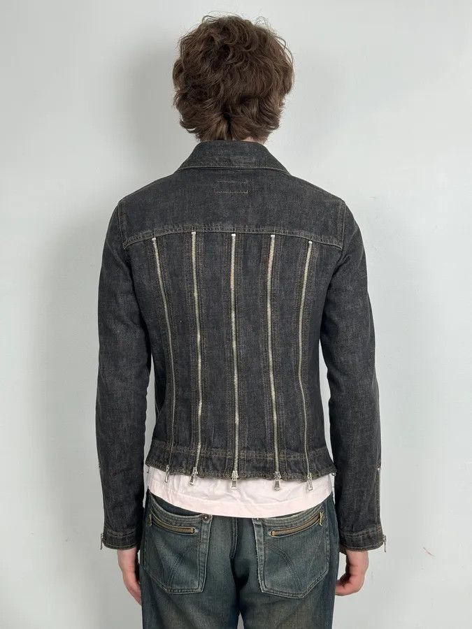 Dolce & Gabbana SS2003 Dolce & Gabbana Navy Blue Multi-Zip Denim Jacket Size XS / US 0-2 / IT 36-38 - 6 Thumbnail