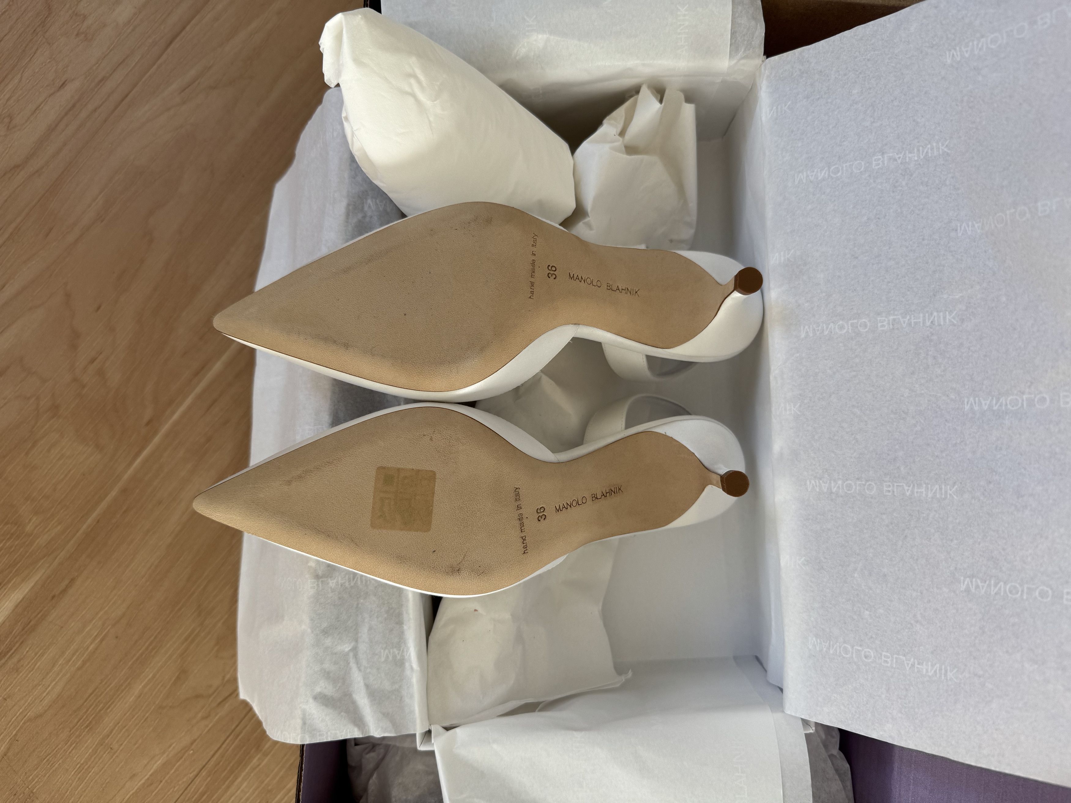 Manolo Blahnik Carolyne Kitten-Heel Halter Pumps Size US 6 / IT 36 - 8 Thumbnail