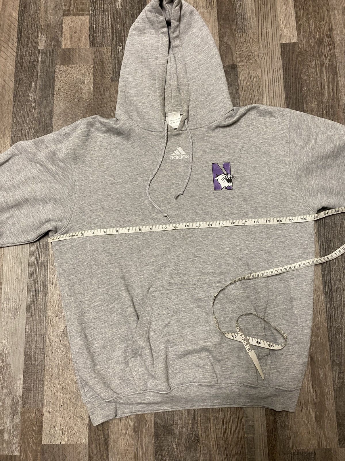Adidas Vintage 2004 Adidas Center Logo NorthWestern Pullover Hoodie Size US L / EU 52-54 / 3 - 5 Thumbnail