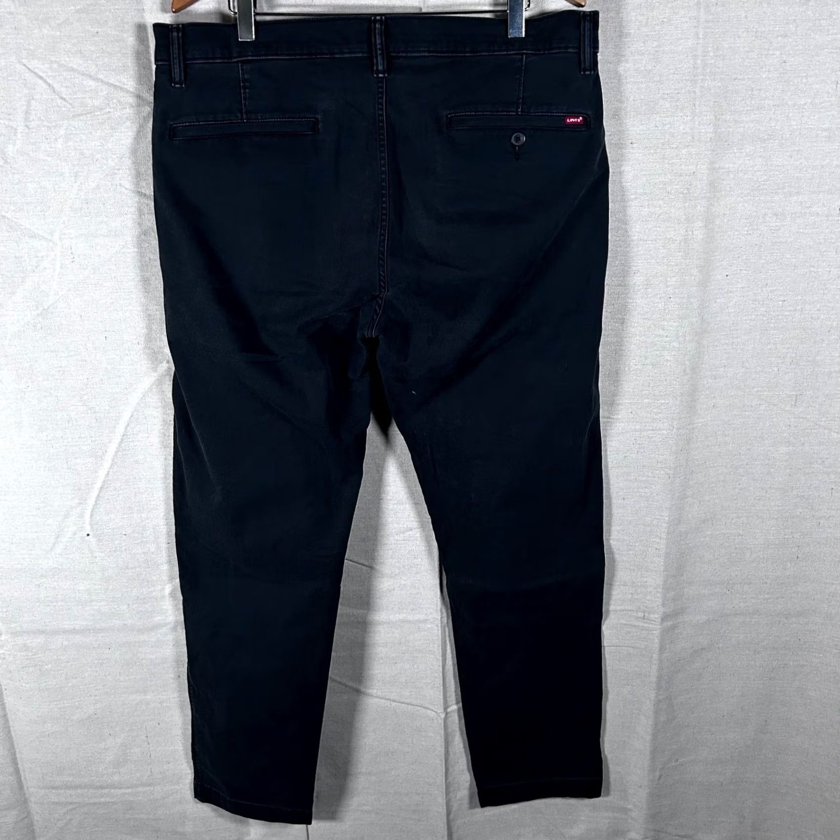 Levi's Levi's XX Chino Standard Taper Pants Black 36 Waist 32 Inseam Mens Regular Fit 5-Pocket Denim Cotton Blend Tapered Front Flat Button Zip Vintage: No Size US 36 / EU 52 - 3 Thumbnail