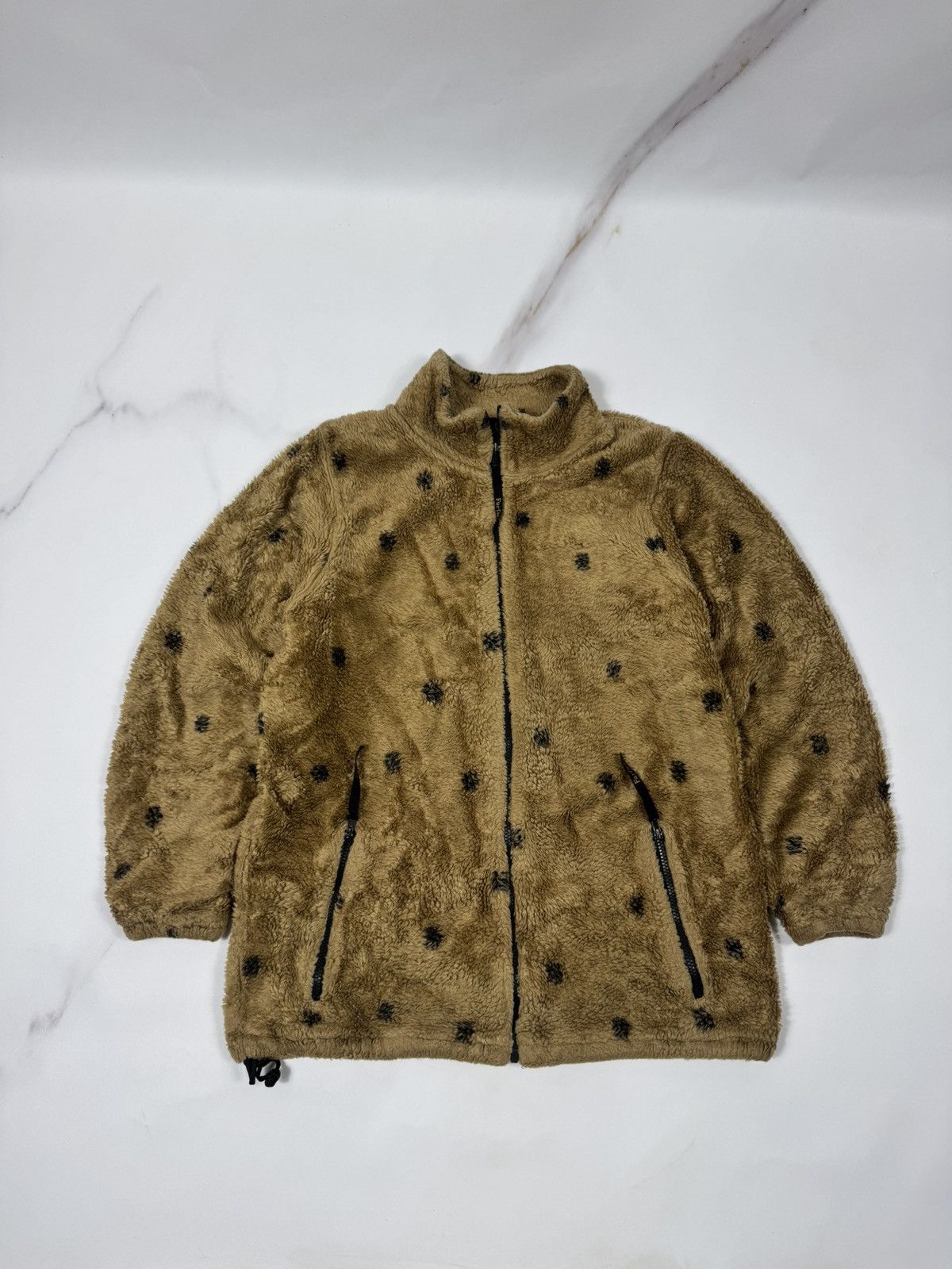 Japanese Brand Vintage Farfield Polkadot Fleece Jacket Size US L / EU 52-54 / 3 - 1 Thumbnail