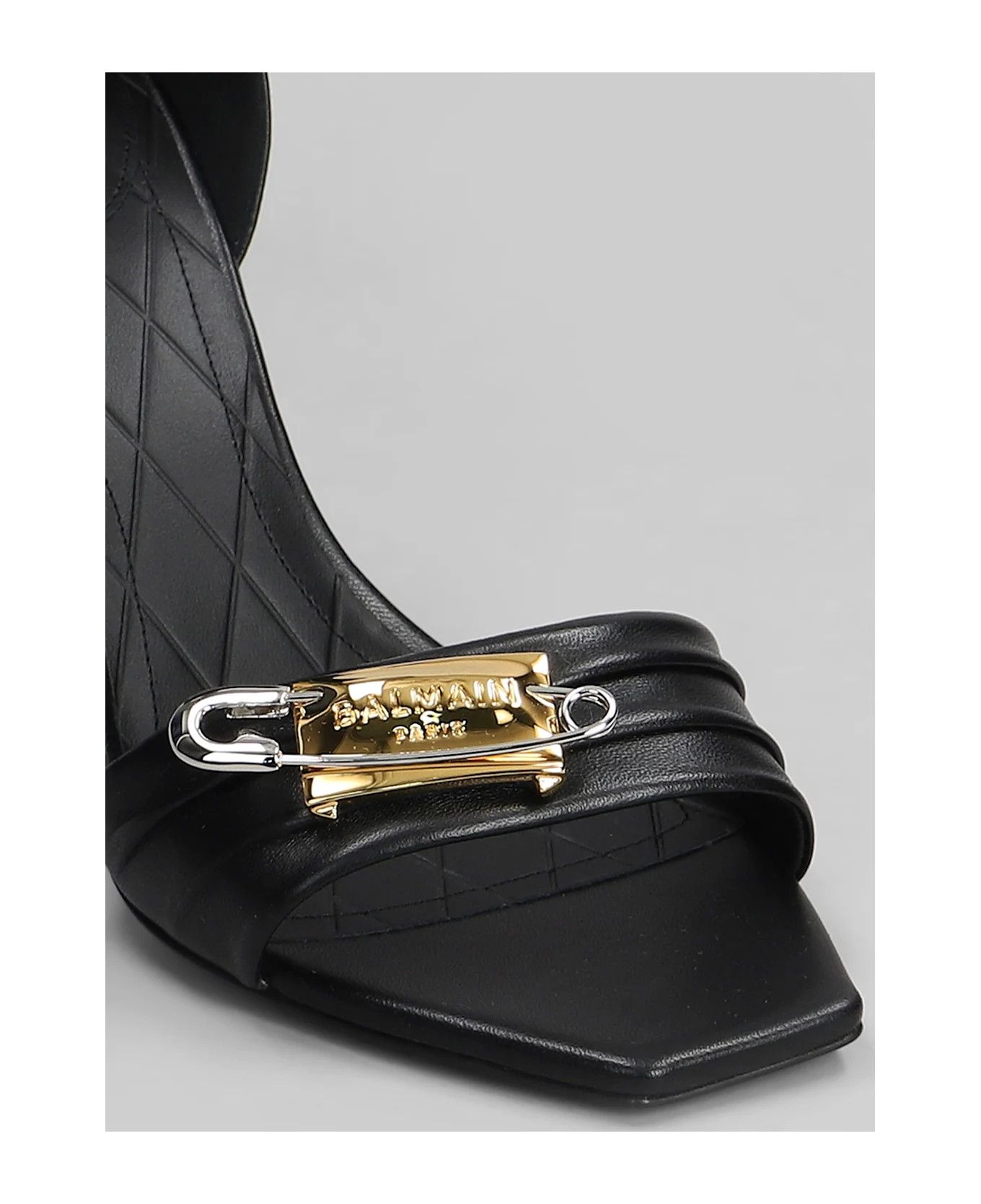 Balmain o1s1wg110126 Safety Sandals in Black Size US 8 / IT 38 - 3 Thumbnail