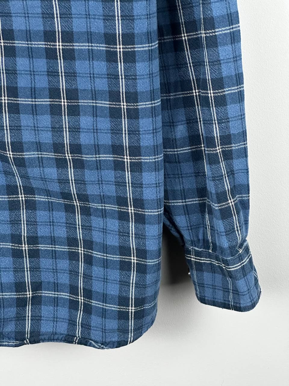L.L. Bean Vintage LL Bean Blue Check Plaid Flanel Shirt Size US L / EU 52-54 / 3 - 5 Thumbnail