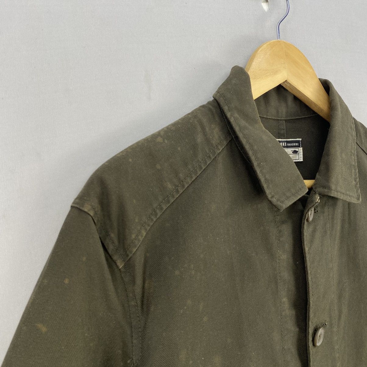 Japanese Brand Michel Klein Homme Olive Green Utility Jacket Size US M / EU 48-50 / 2 - 2 Thumbnail