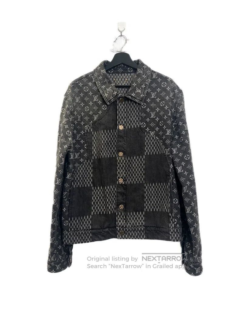 Louis Vuitton Louis Vuitton Nigo Co-Branded Black Grey Denim jacket Size US L / EU 52-54 / 3 - 1 Thumbnail