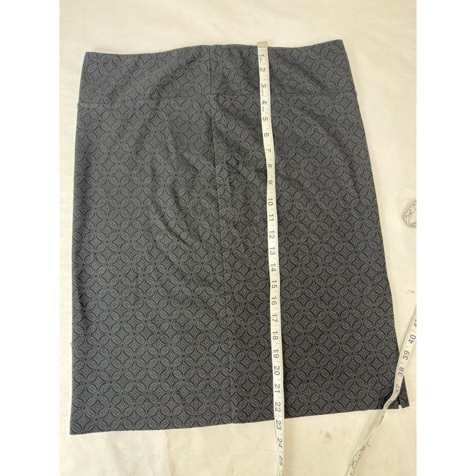 Other Basic Margaret M Pencil Skirt Stretch Black Cottage Large Size 29" - 5 Thumbnail