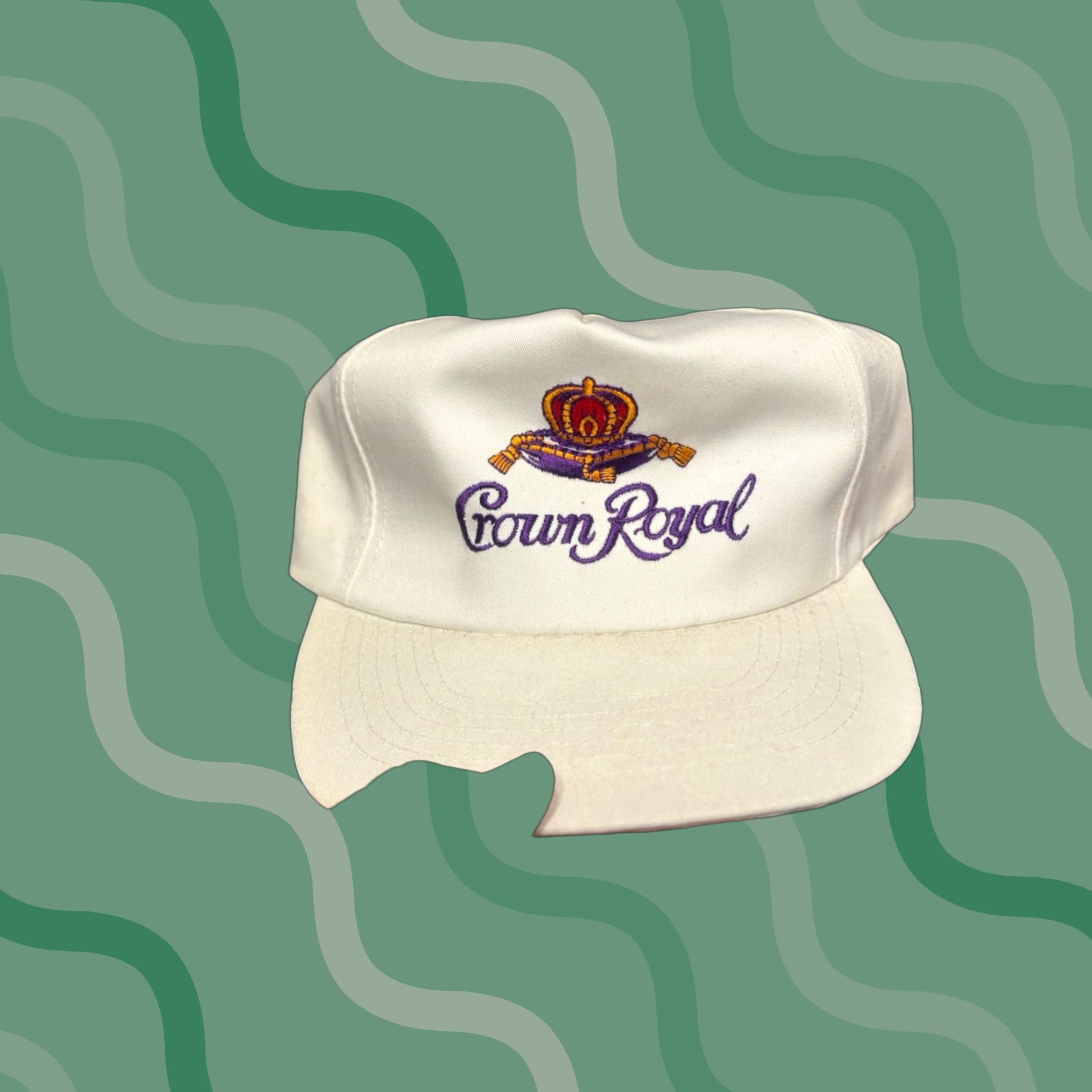 Vintage VINTAGE Royal Crown Hat Cap Snap Back Adjustable White Rope 90s Mens One Size White Adjustable Rope 90s Size ONE SIZE - 1 Thumbnail