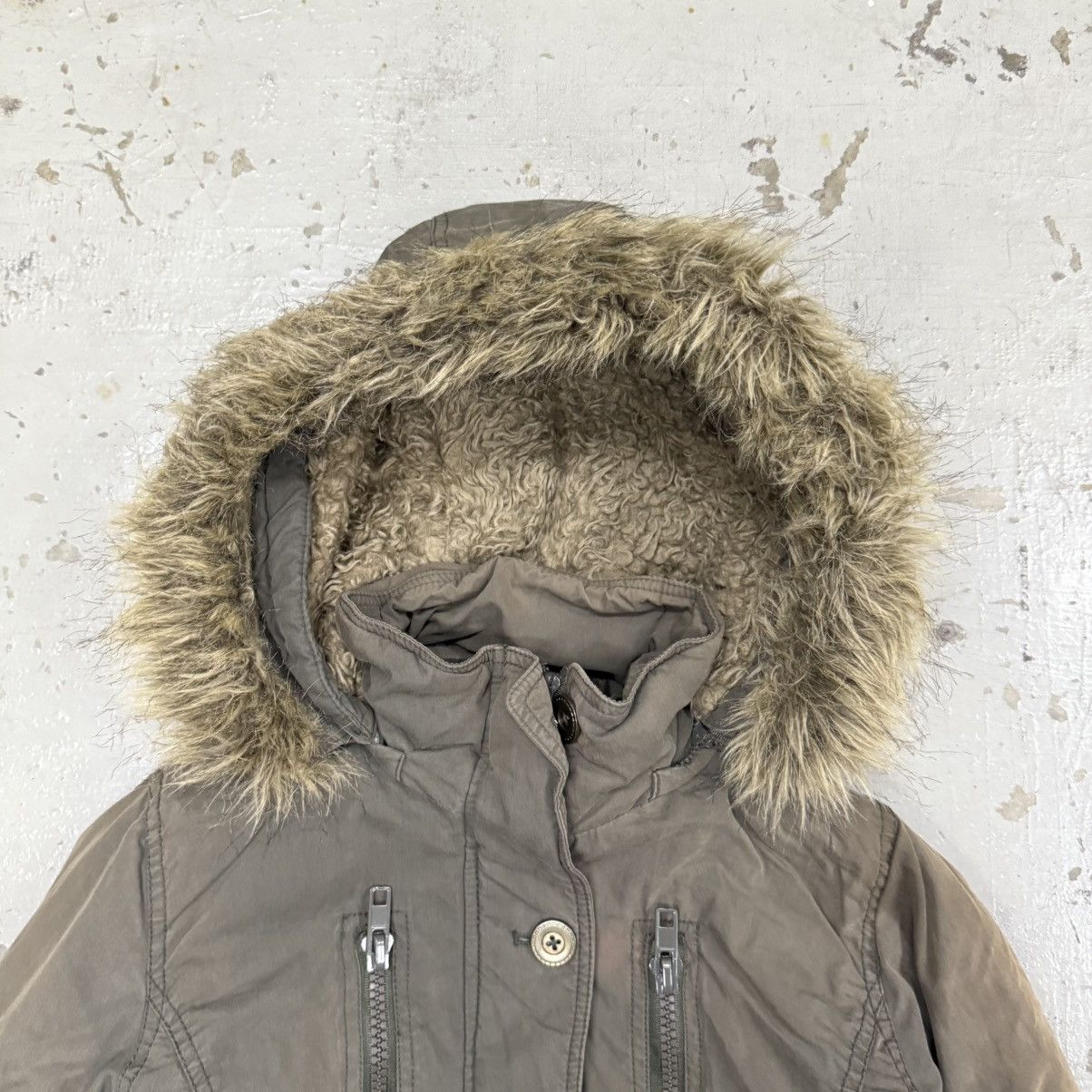If Six Was Nine Vintage In The Attic Seditionaries Style Fur Hoodie Jacket Size US L / EU 52-54 / 3 - 3 Thumbnail