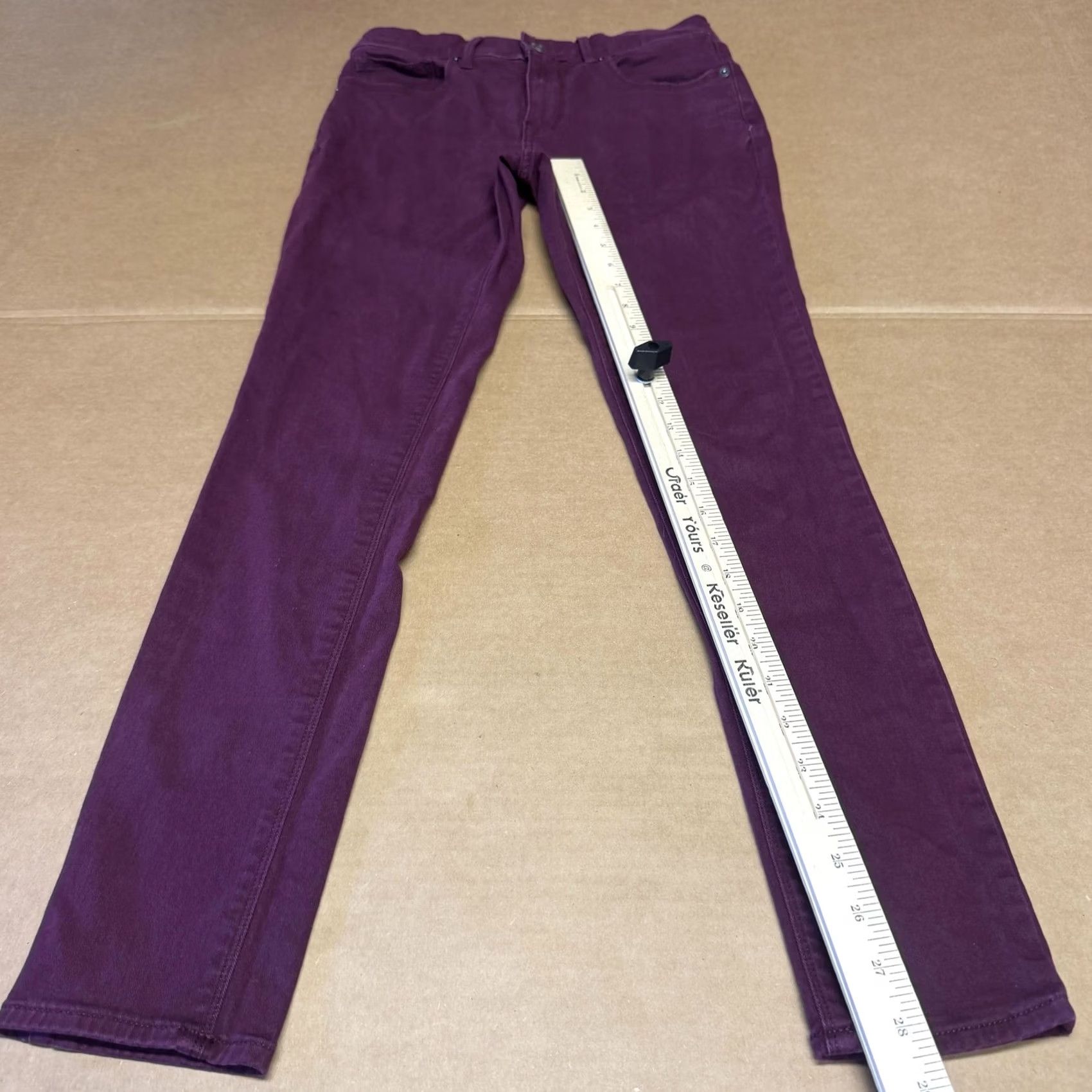 Express Express Pants Womens 0 Purple Skinny Ankle Legging Stretch Denim Mid Rise Size 25" / US 0 / IT 36 - 3 Thumbnail