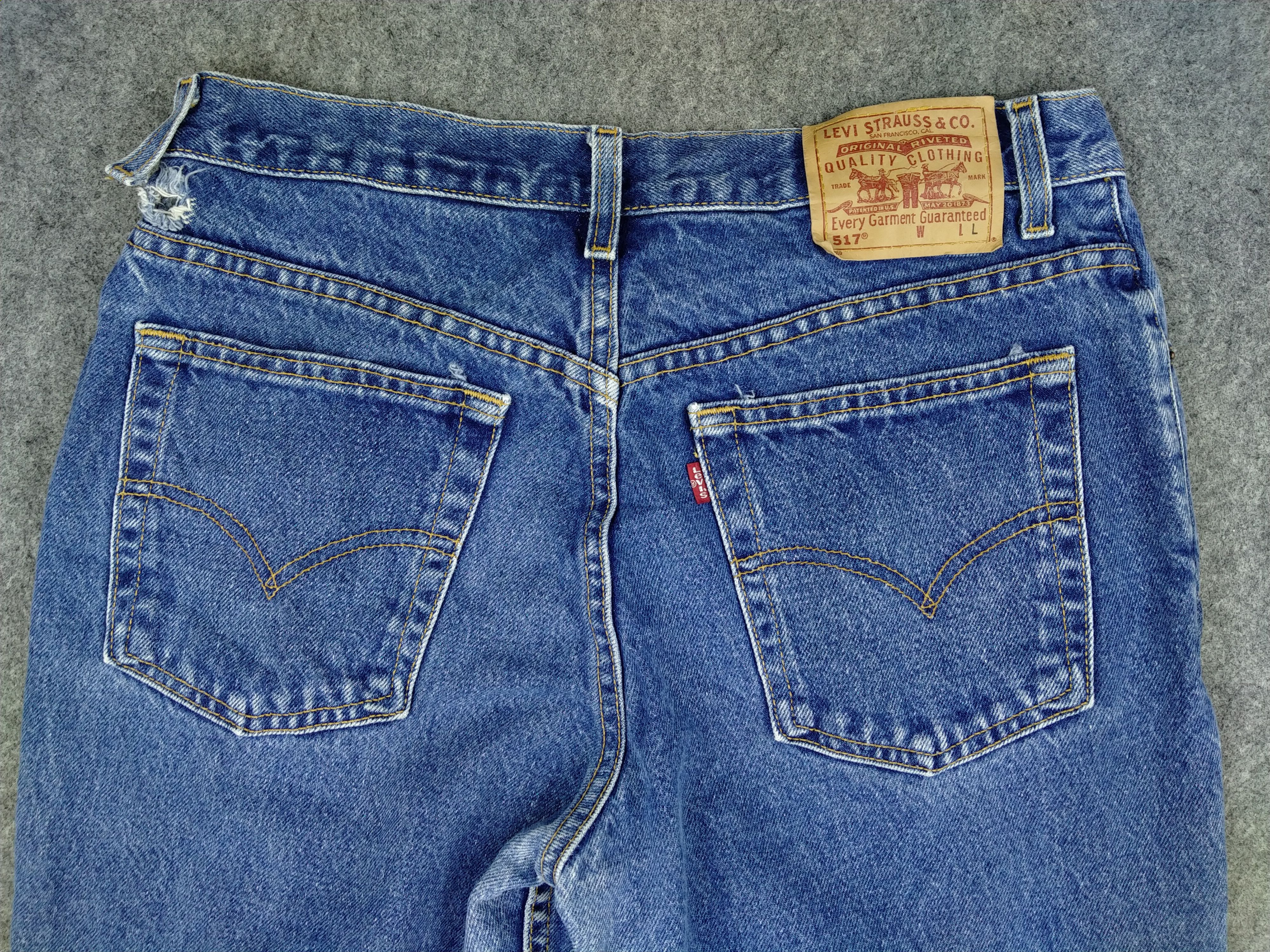 Japanese Brand Blue Vintage Levi's 517 Boot Cut Flare Denim 32x33 -JN326 Size US 32 / EU 48 - 4 Thumbnail