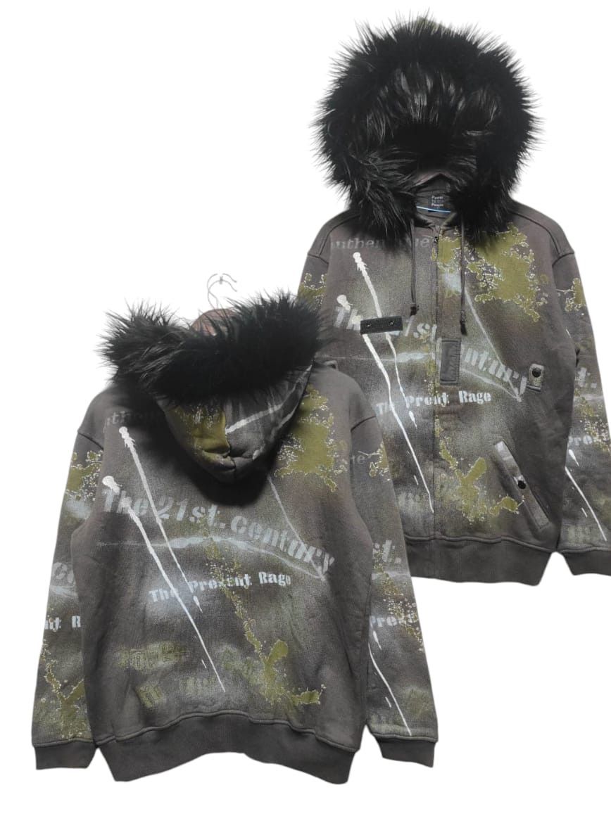 Japanese Brand Power to the People zip fur hoodie ifsix LGB style Size US M / EU 48-50 / 2 - 2 Thumbnail