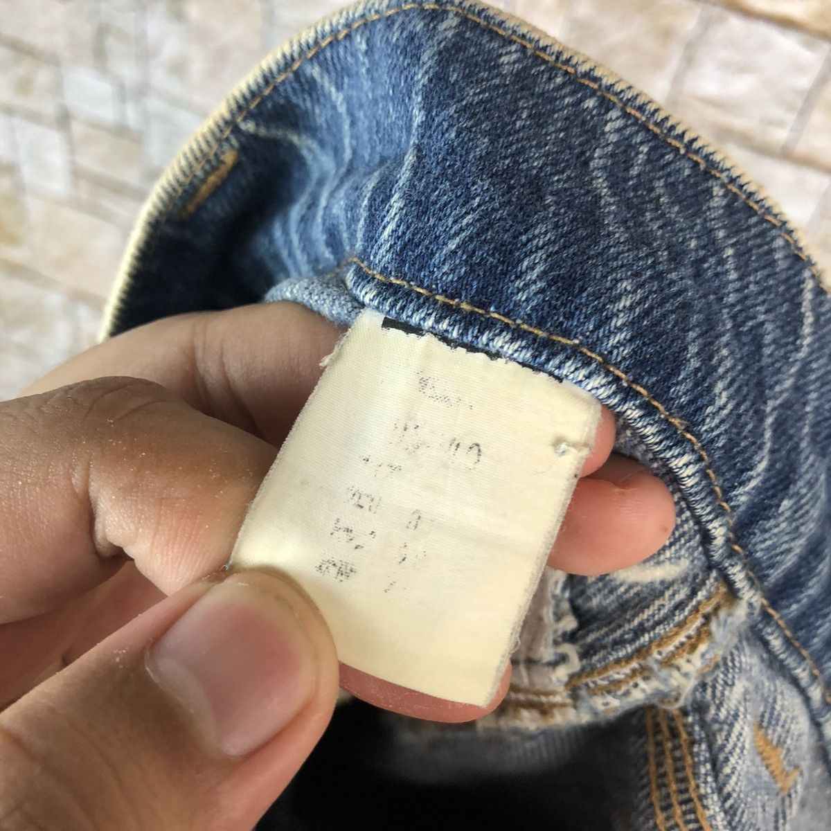 Big John Big John vintage dirty Spana Blue Denim Pants #A1000 Size US 31 - 19 Thumbnail