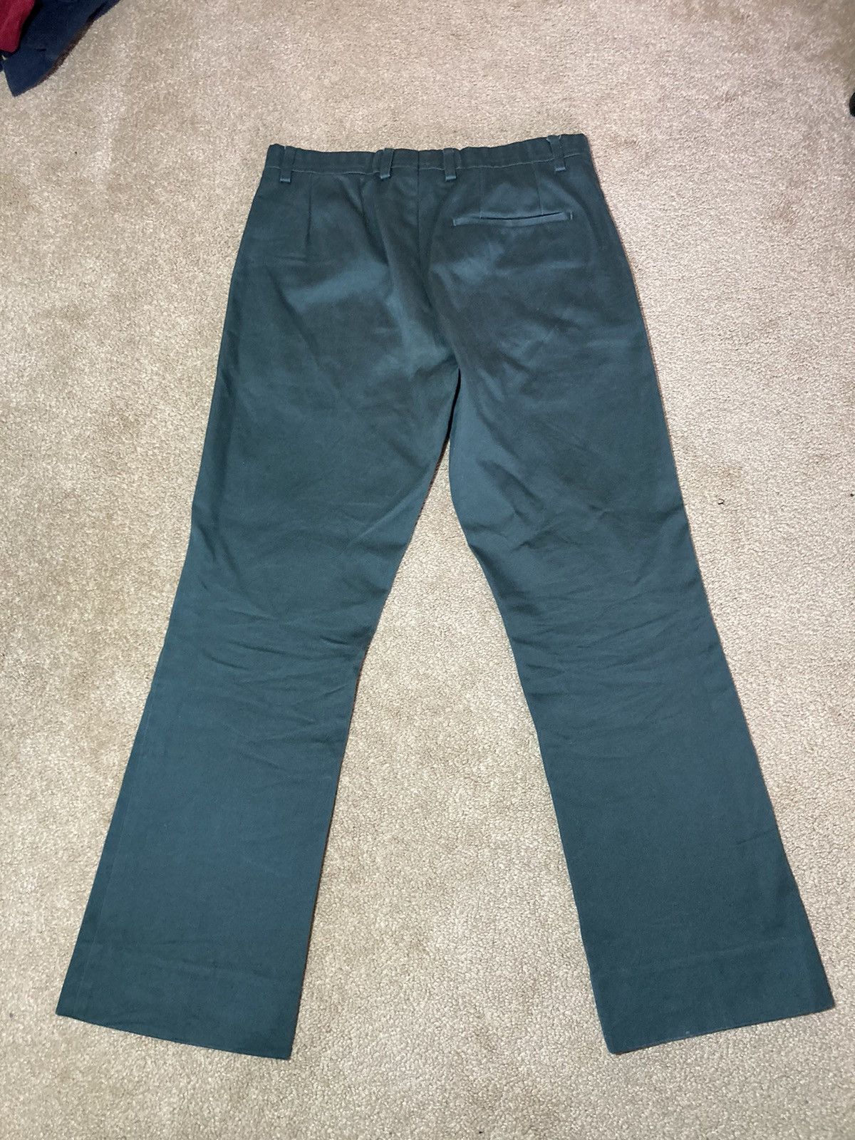 Raf Simons FW17 Raf Simons Green Cropped Chino Pants 44 2017 Fall Faded Size US 28 / EU 44 - 11 Thumbnail