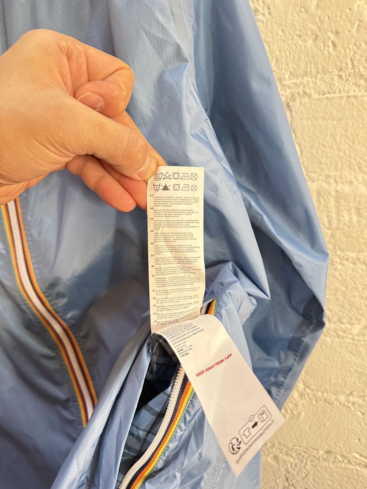 Maison Kitsune K-WAY Collab Packable Ripstop Nylon Jacket Size US XL / EU 56 / 4 - 8 Thumbnail