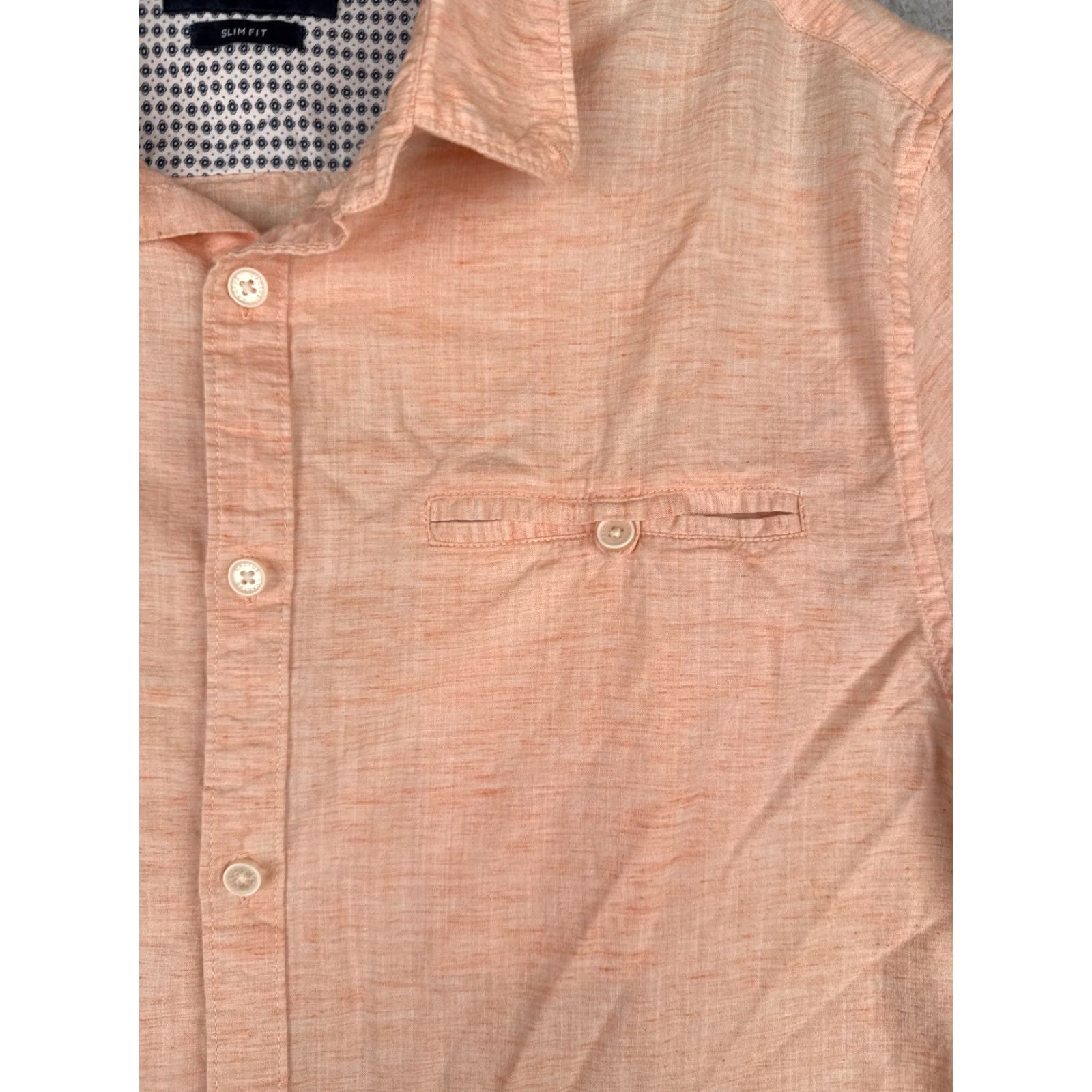 Vintage Cactus Man Shirt Adult Large Pink Orange slim Fit Cotton Lyocell Blend Size US L / EU 52-54 / 3 - 6 Thumbnail