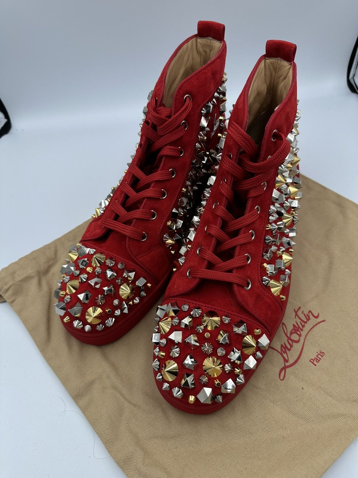 Christian Louboutin Christian Louboutin Red Spikes Size US 12.5 / EU 45-46 - 5 Thumbnail