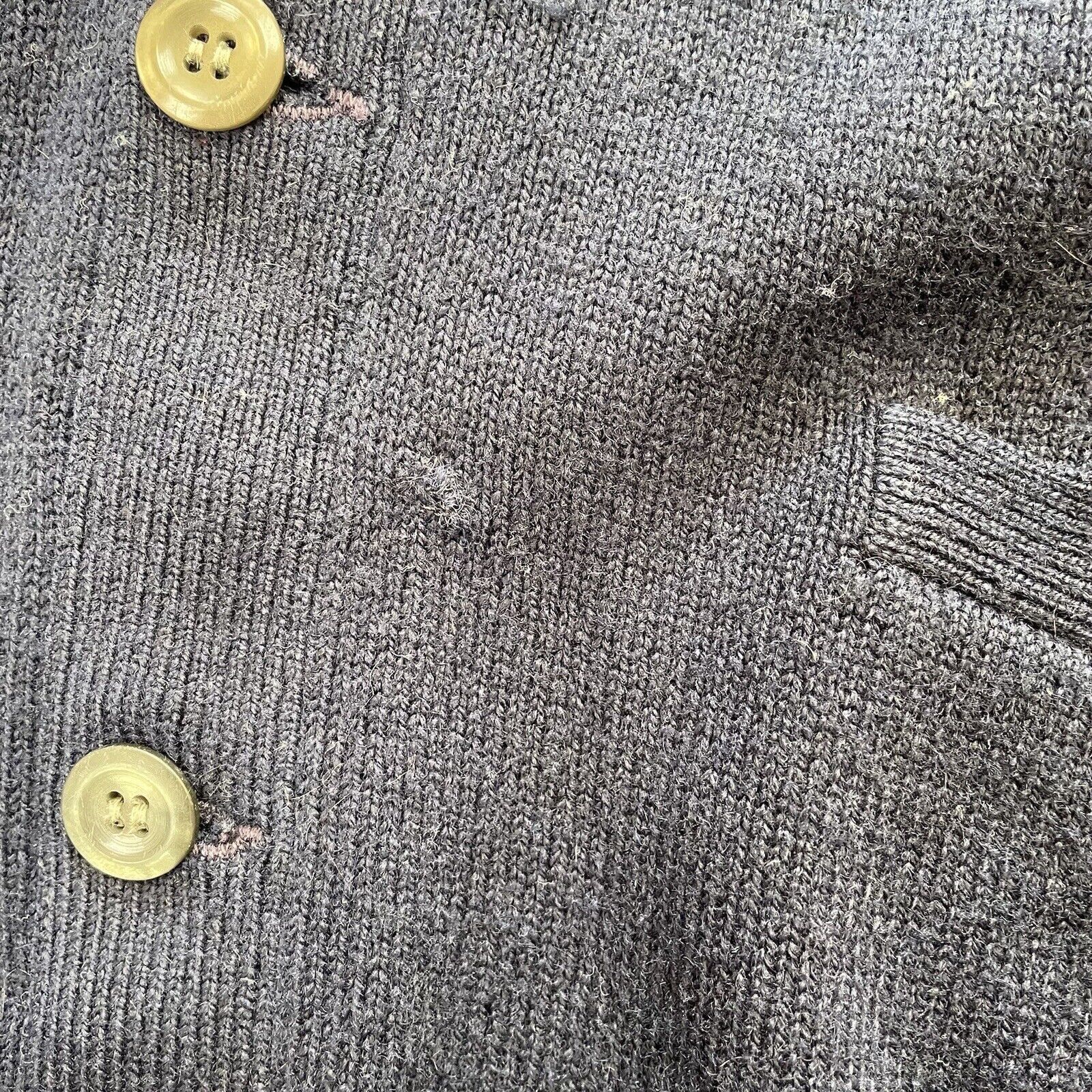 Alan Paine ALAN PAINE CARDIGAN NAVY BLUE LUXURY LAMBSWOOL ENGLAND 42 Size US XS / EU 42 / 0 - 6 Thumbnail