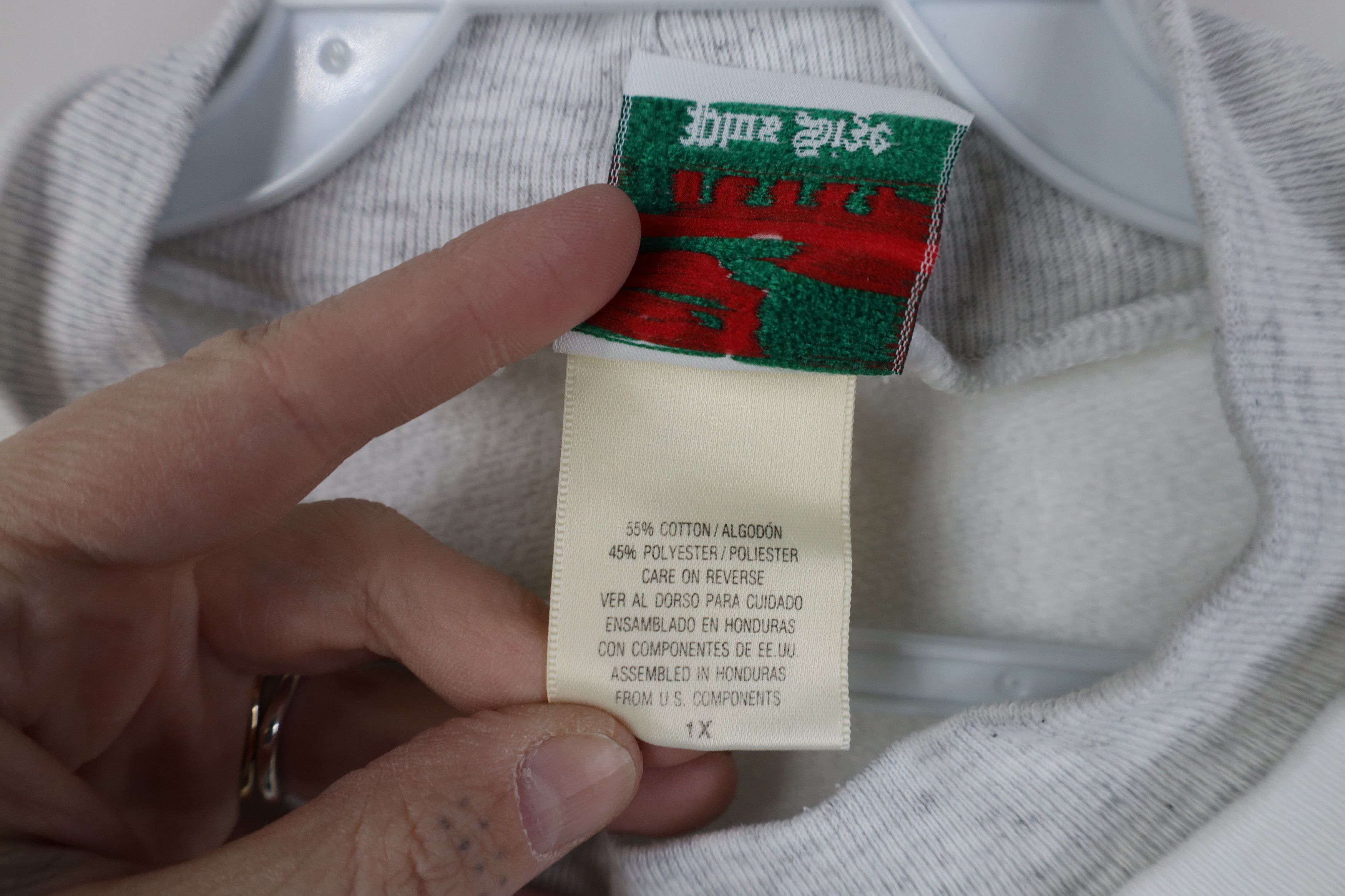 Vintage Vintage 90s Streetwear Winter Snowflakes Sweatshirt White Size XL / US 12-14 / IT 48-50 - 9 Thumbnail