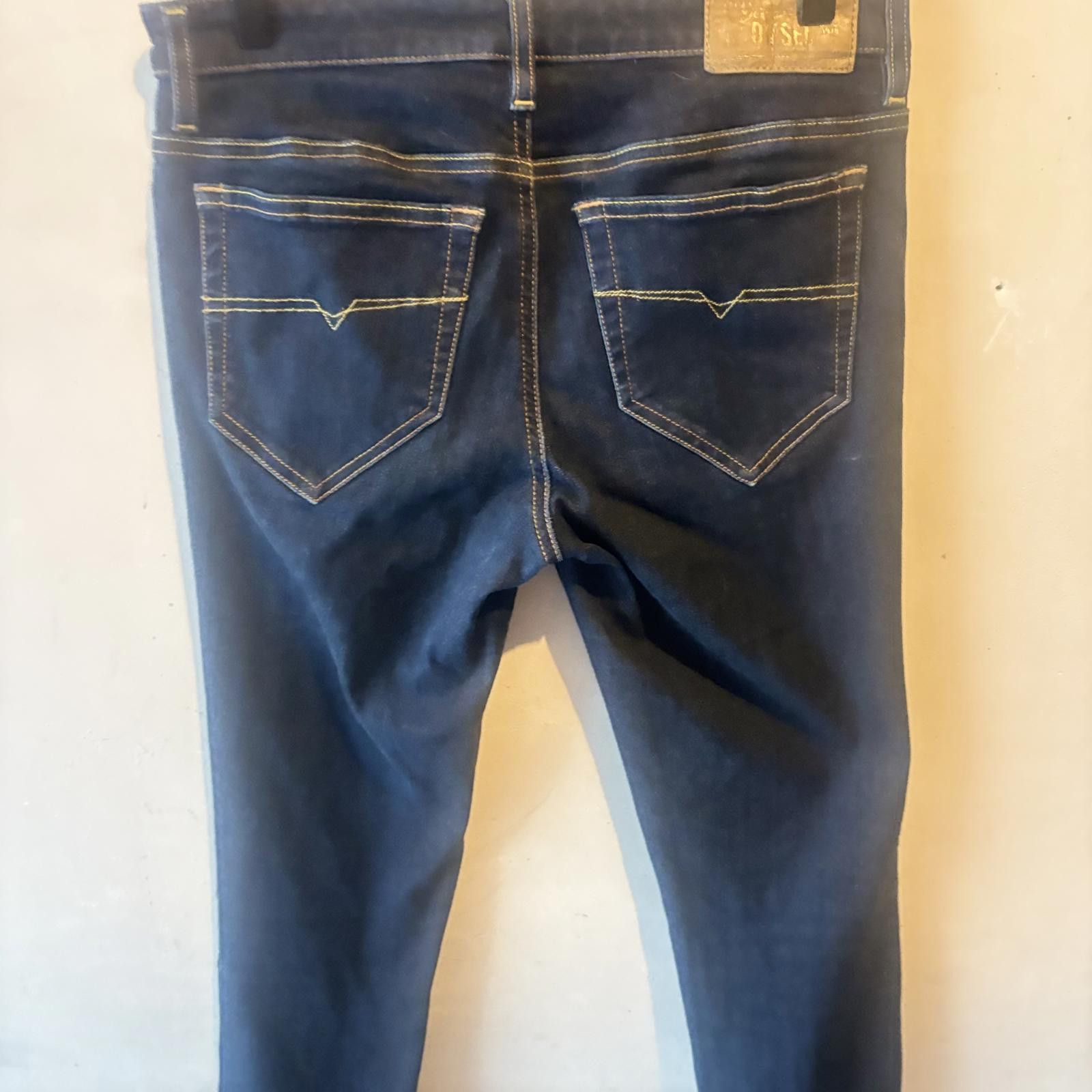 Diesel Diesel Dark Blue Slim Fit Jeans Size 29" - 8 Thumbnail
