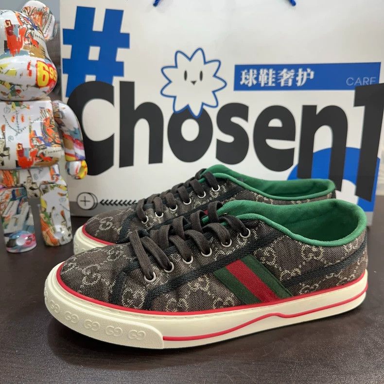 Gucci Gucci 1977 Black Sneakers Size 42.5 - dmc Size US 10.5 / EU 43-44 - 1 Thumbnail