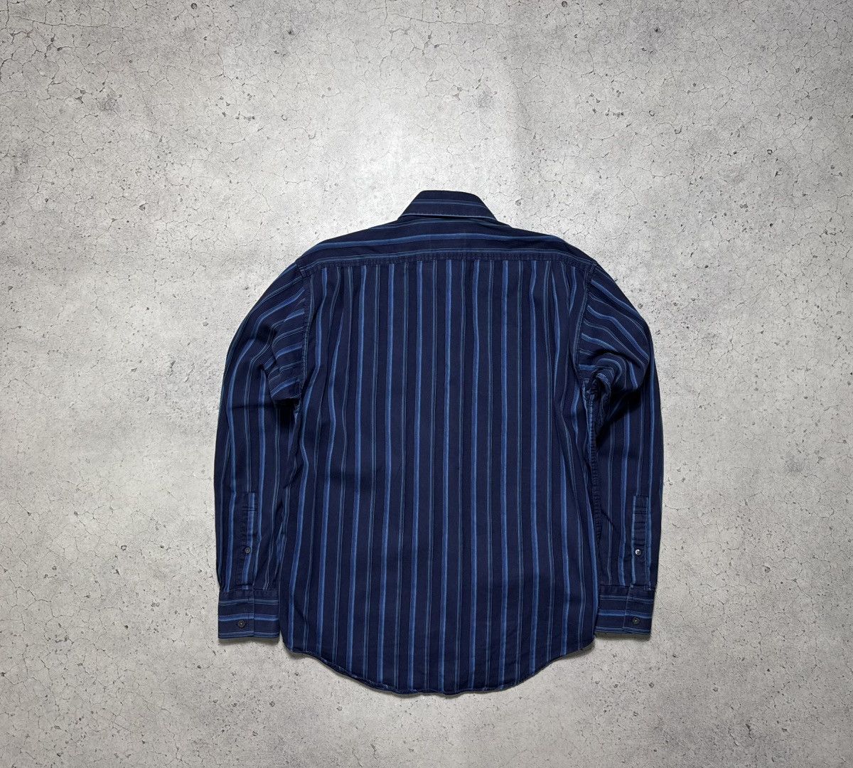 Yves Saint Laurent Yves Saint Laurent YSL Luxury Striped Button Up Shirt Size M Size US M / EU 48-50 / 2 - 12 Thumbnail