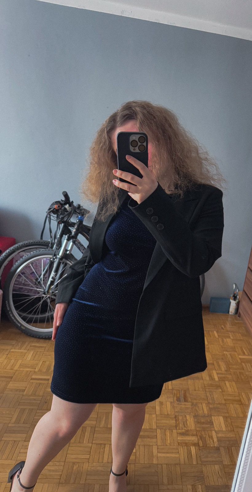 C&A Dark blue velvet dress Size M / US 6-8 / IT 42-44 - 6 Thumbnail