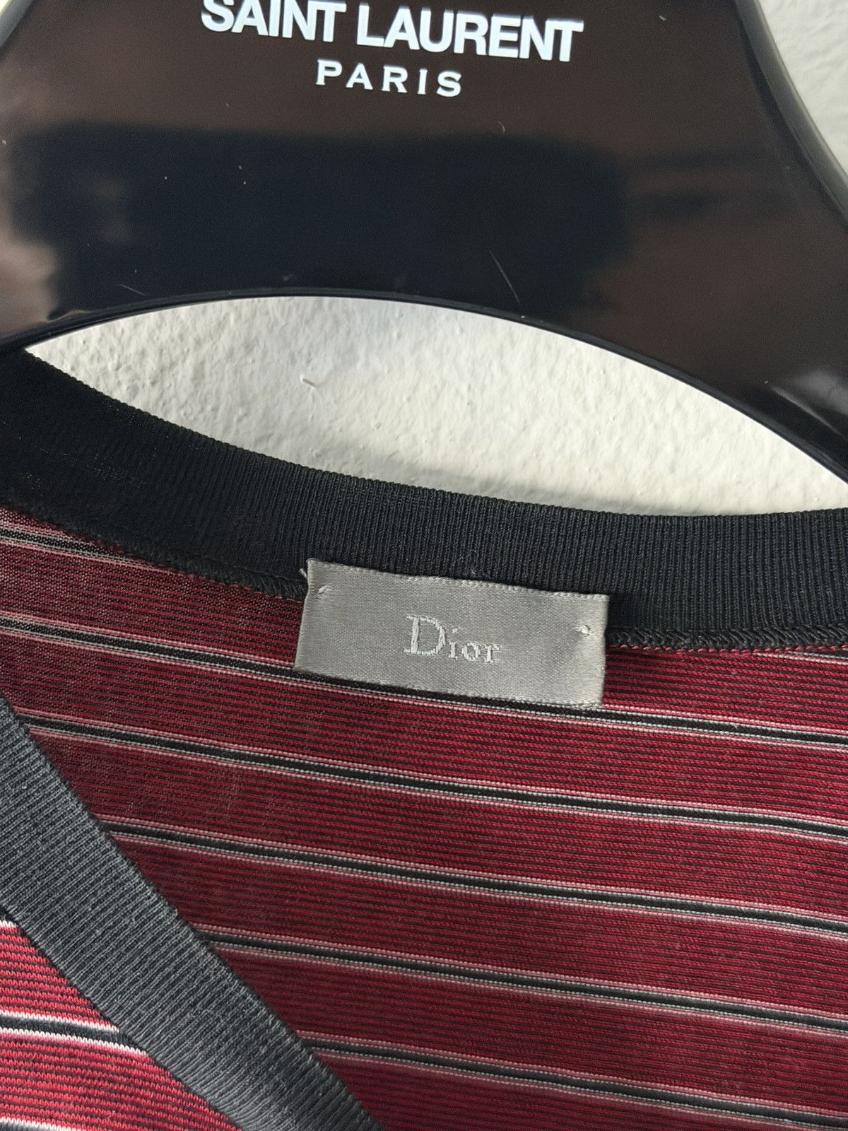 Dior AW09 Striped Bee Pocket Longsleeve Tee S Size US S / EU 44-46 / 1 - 4 Thumbnail
