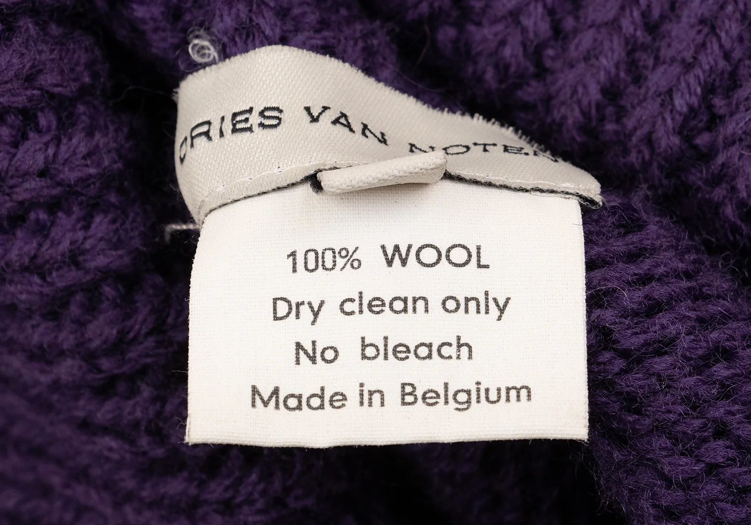 Dries Van Noten Knit Sweater in Purple, Size M with Minor Flaw Size US M / EU 48-50 / 2 - 13 Thumbnail