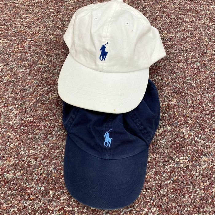 White polo hat store with blue horse