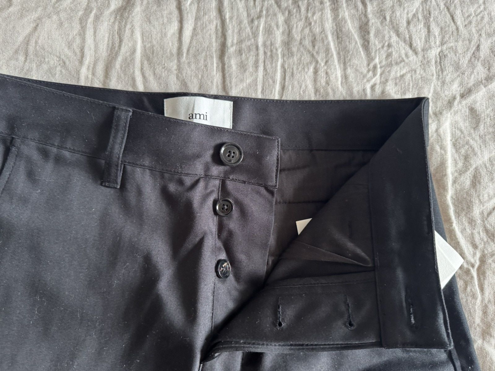 AMI BNWT $400 AMI S black classic chinos shorts cotton Size US 30 / EU 46 - 6 Thumbnail