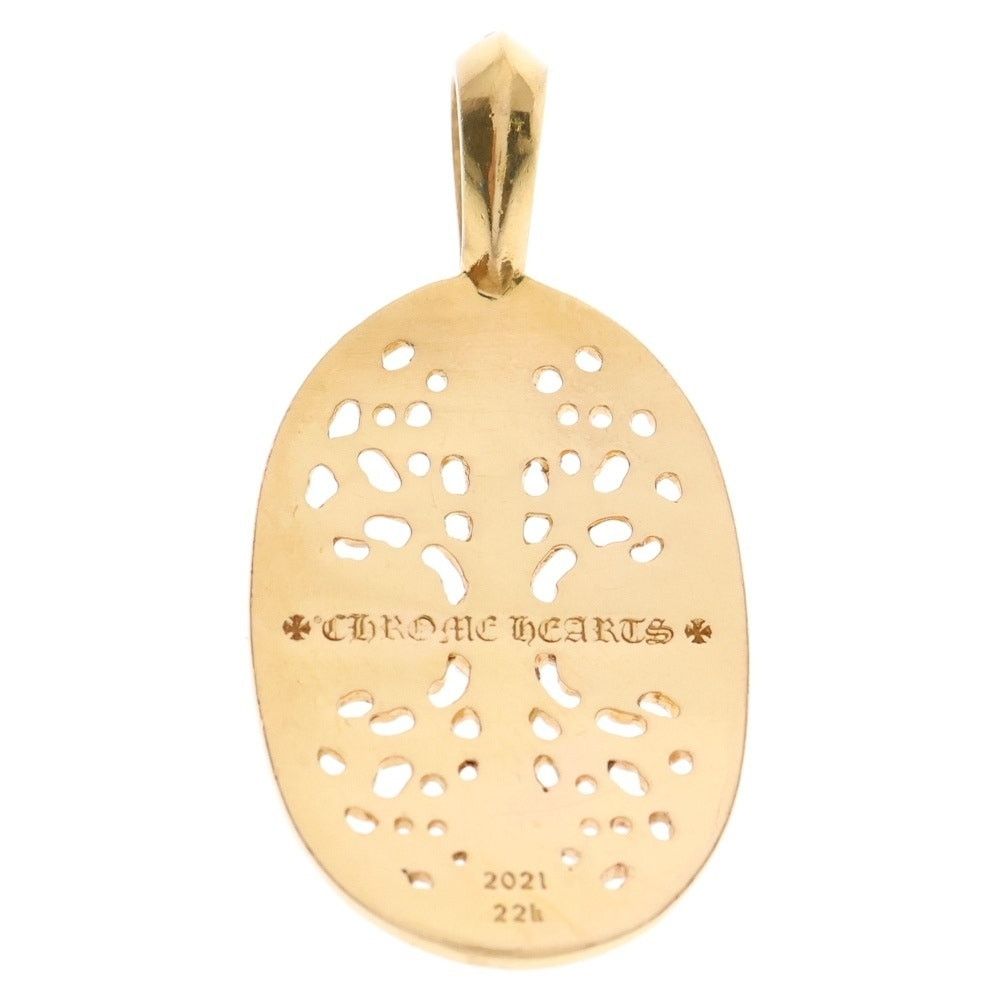CHROME HEARTS 22K Classic Oval Gold Necklace
