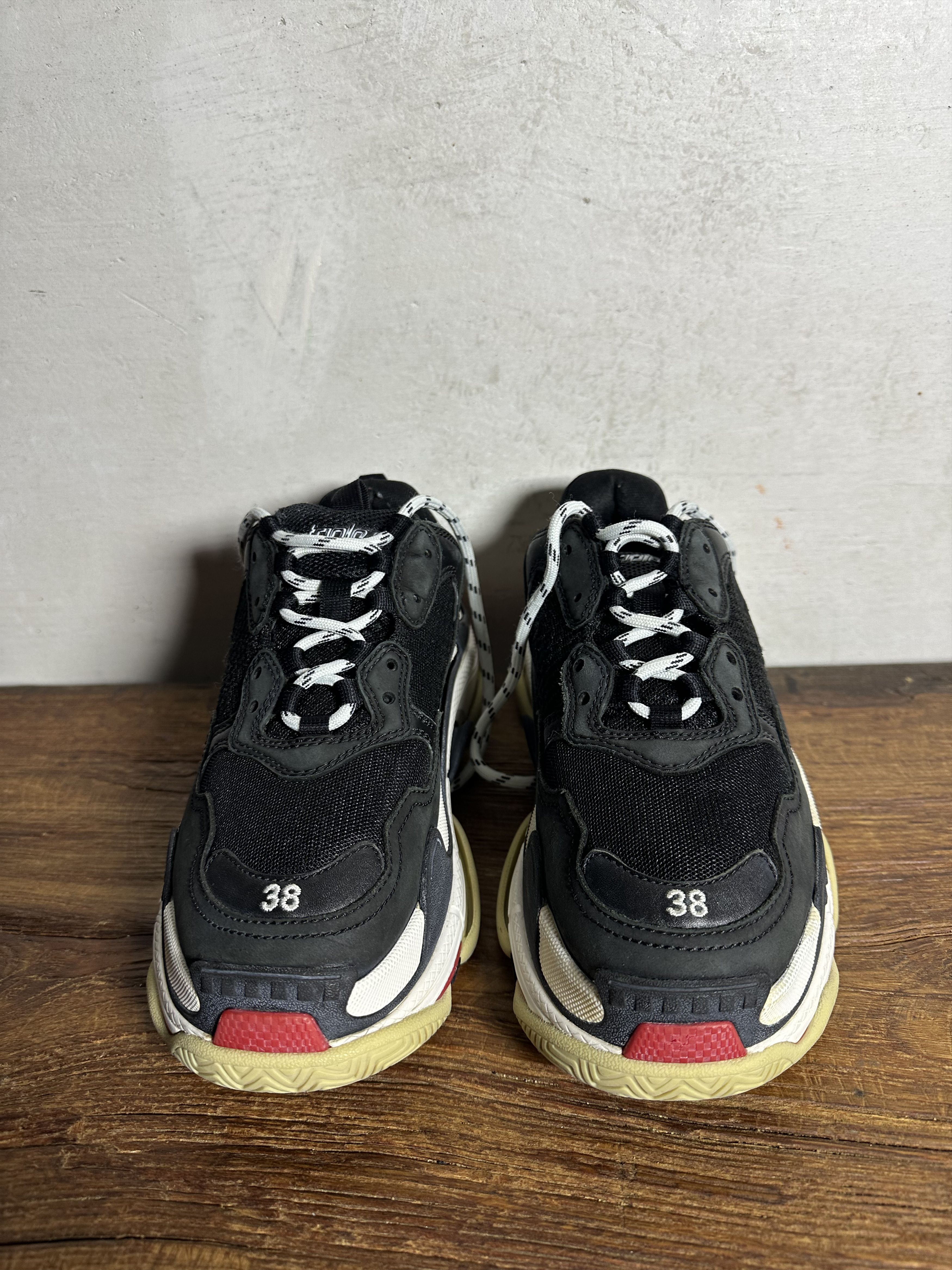 Balenciaga Balenciaga Triple S Black Red White Size US 8 / IT 38 - 7 Thumbnail