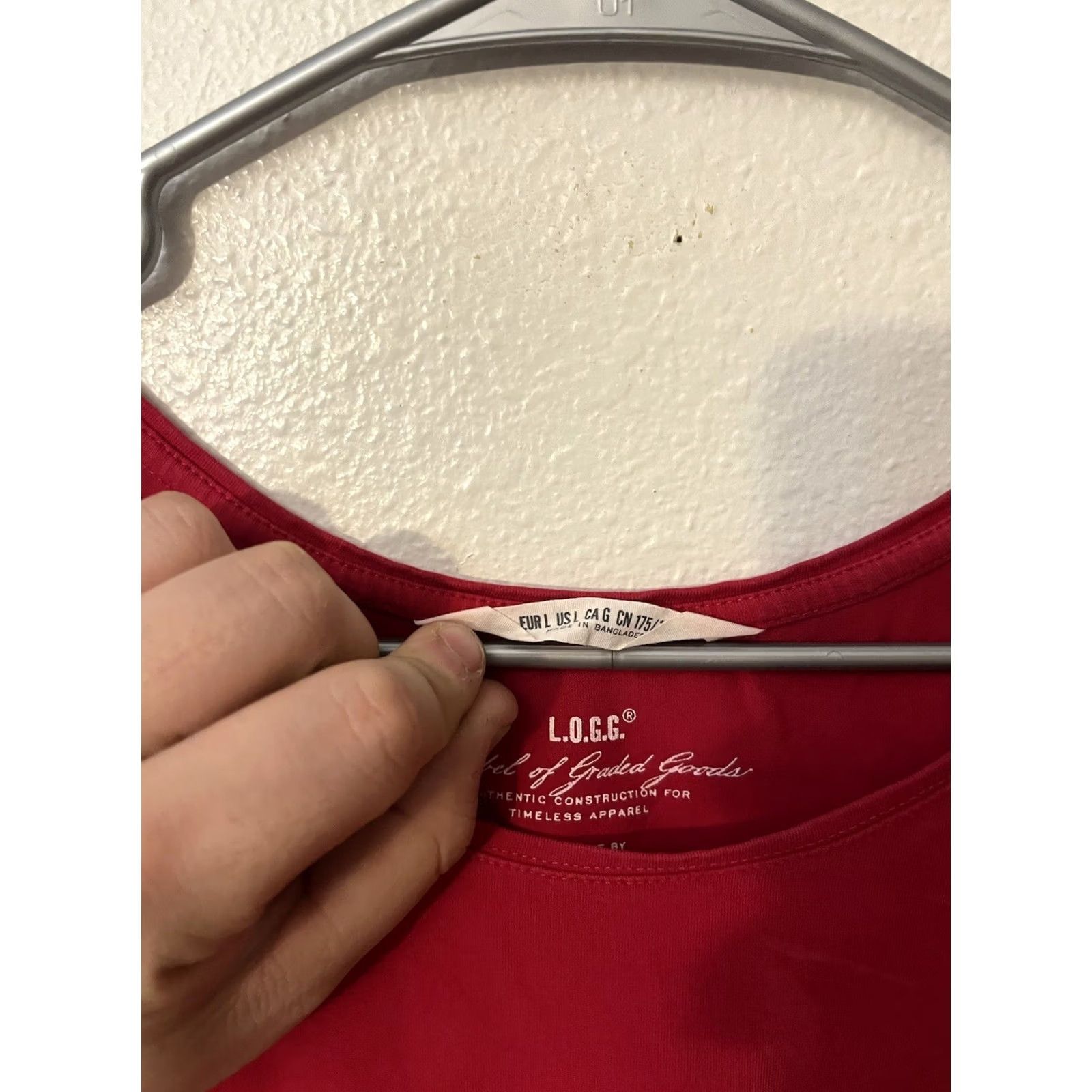 H&M H&M LOGG Red Tank Shirt Blouse Muscle Solid Large Women Size L / US 10 / IT 46 - 3 Thumbnail