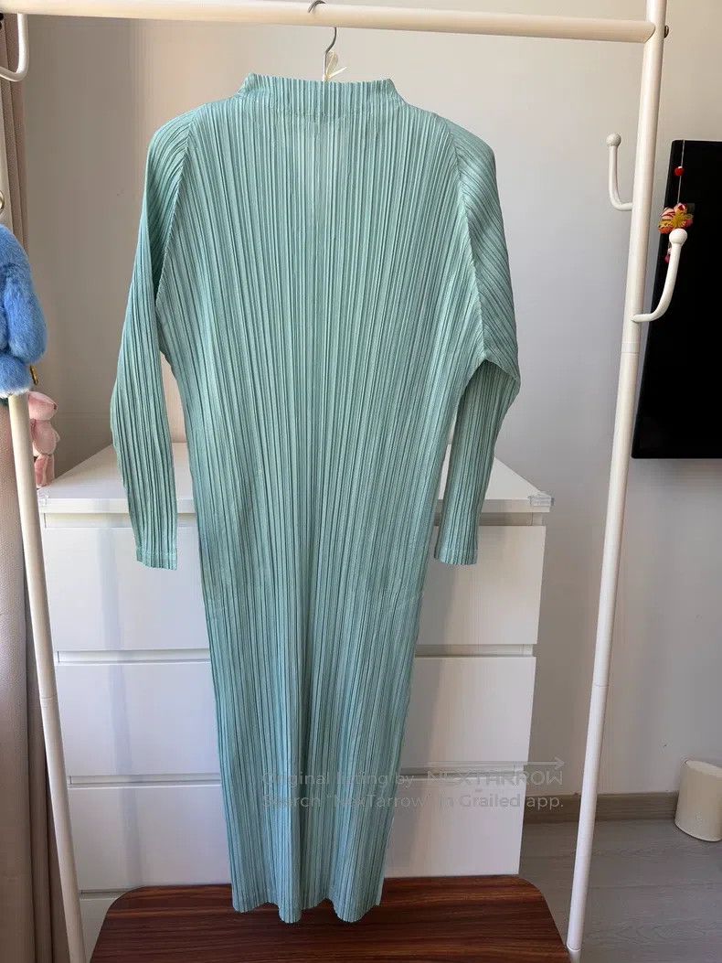 Issey Miyake Issey Miyake Mint Green Dress Size L / US 10 / IT 46 - 5 Thumbnail