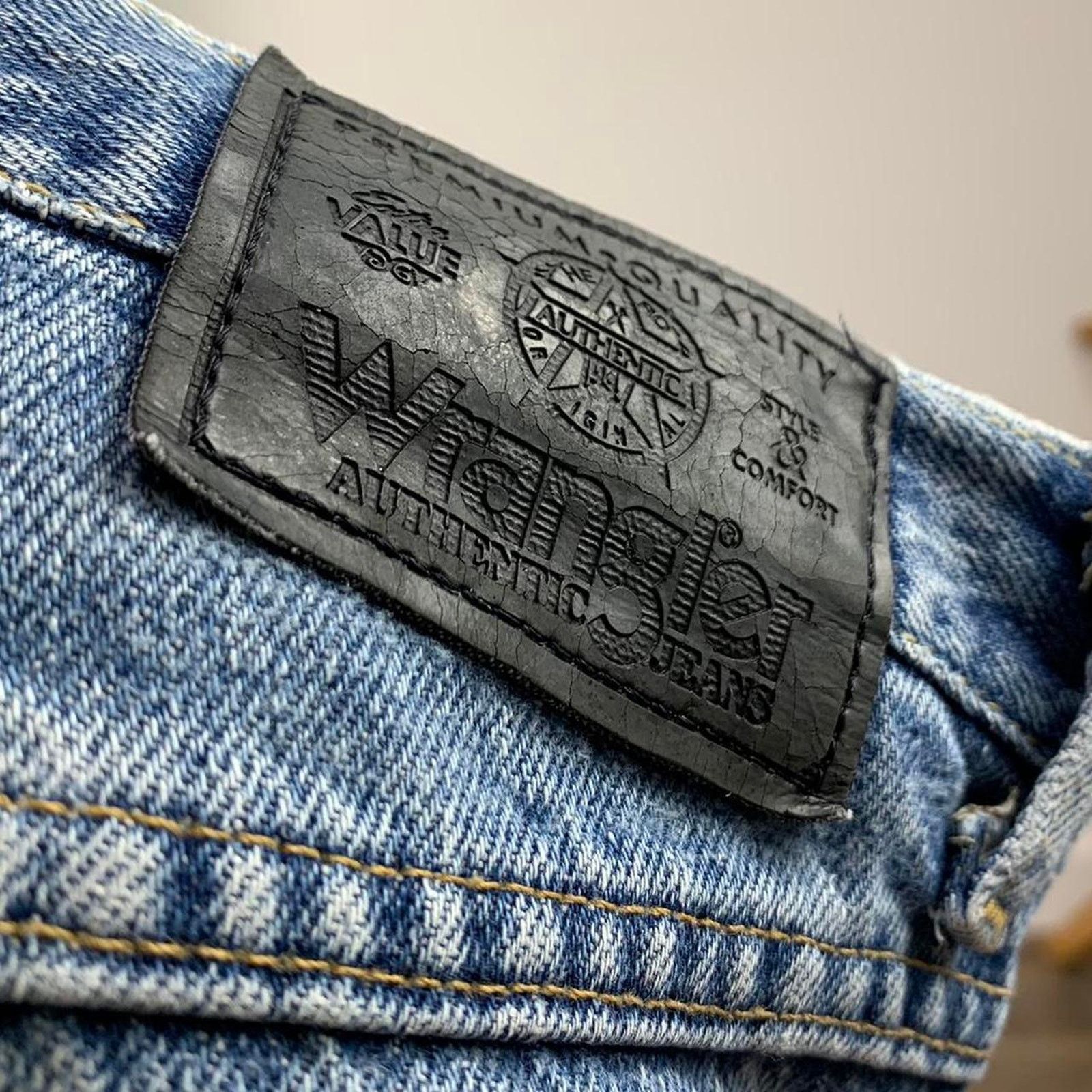 Vintage × Wrangler Vintage 90s Wrangler Light Wash Blue Jeans Size 30" / US 8 / IT 44 - 4 Thumbnail