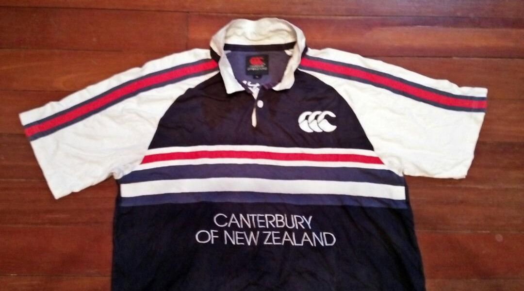 Canterbury of New Zealand Canterbury collar t shirt big logo Size US L / EU 52-54 / 3 - 2 Thumbnail