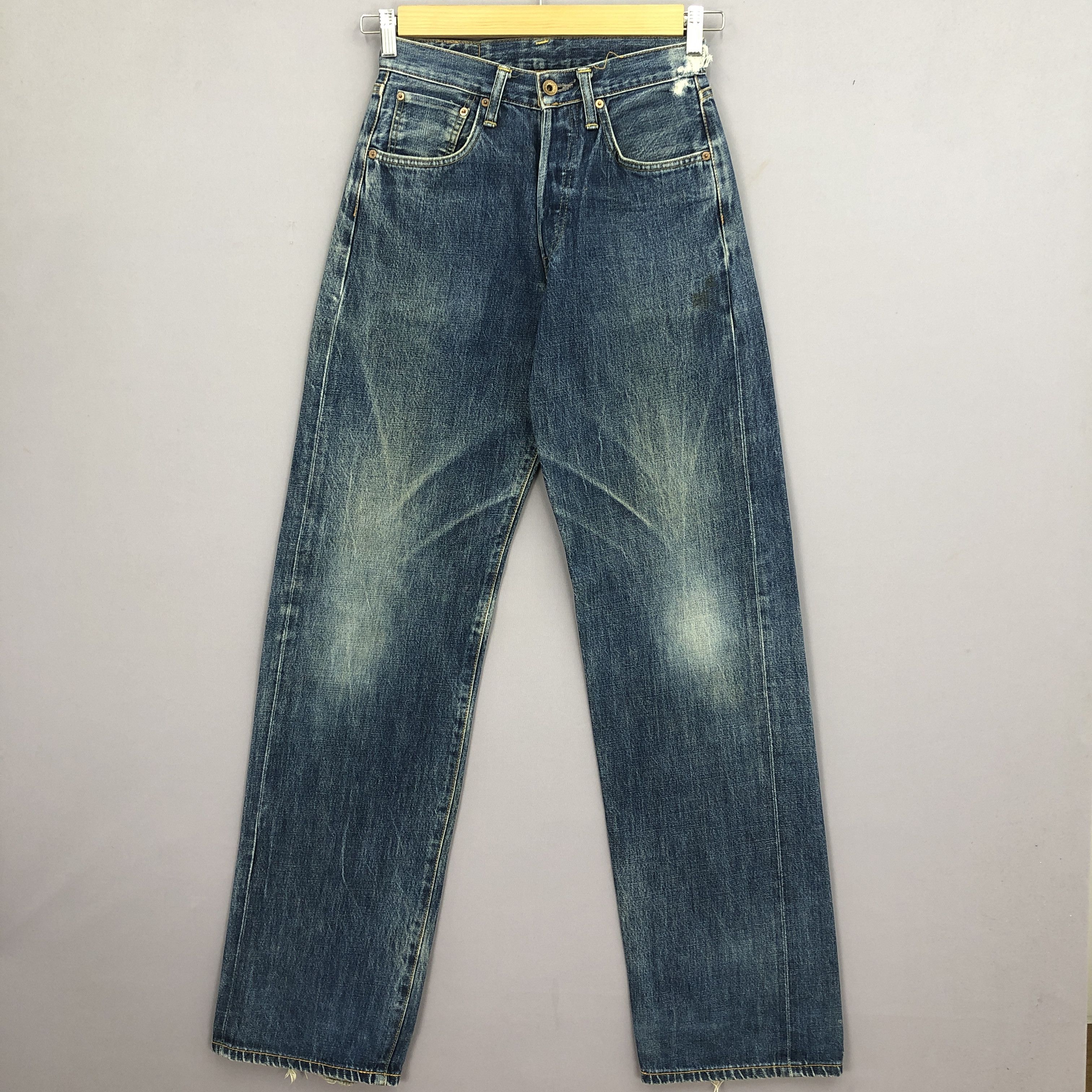 Japanese Brand Vintage Y2K Japanese Redline Jeans Stone Wash Faded Denim Size 26" / US 2 / IT 38 - 1 Thumbnail